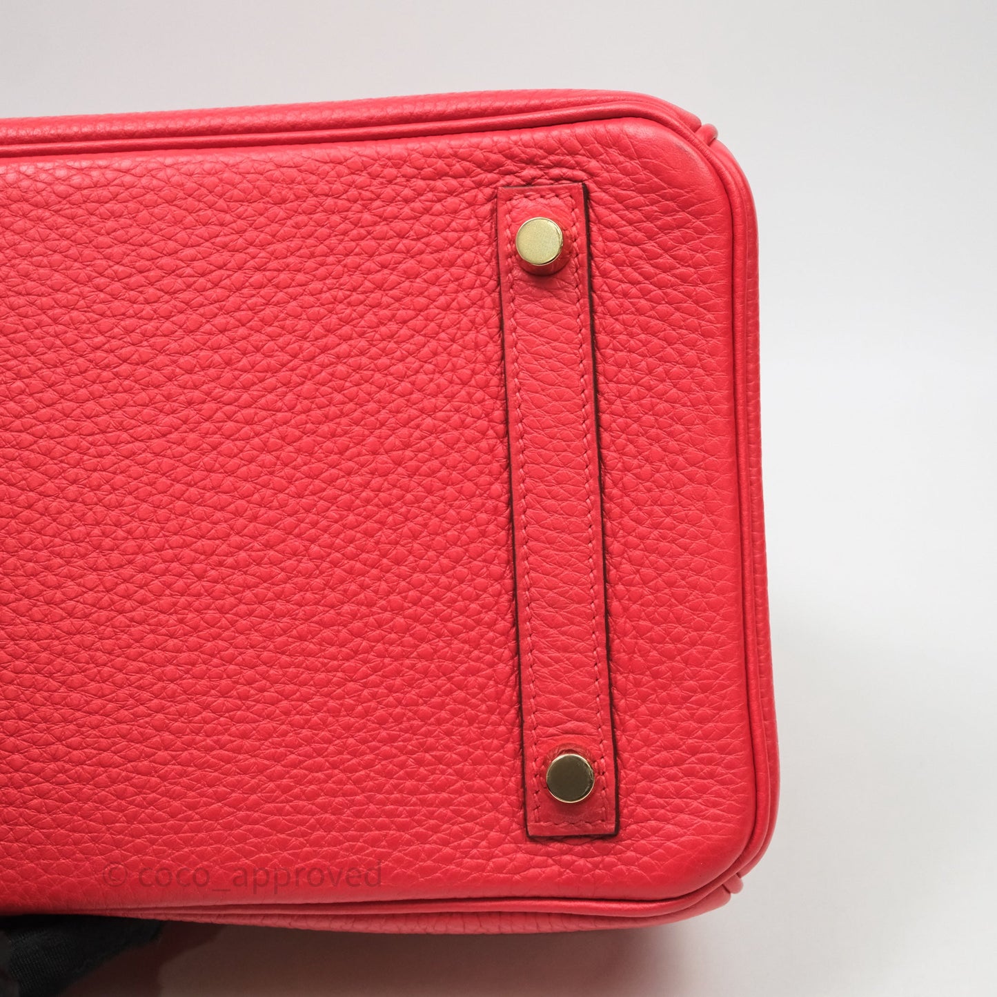 Hermes Birkin 30 Rouge Togo Gold Hardware
