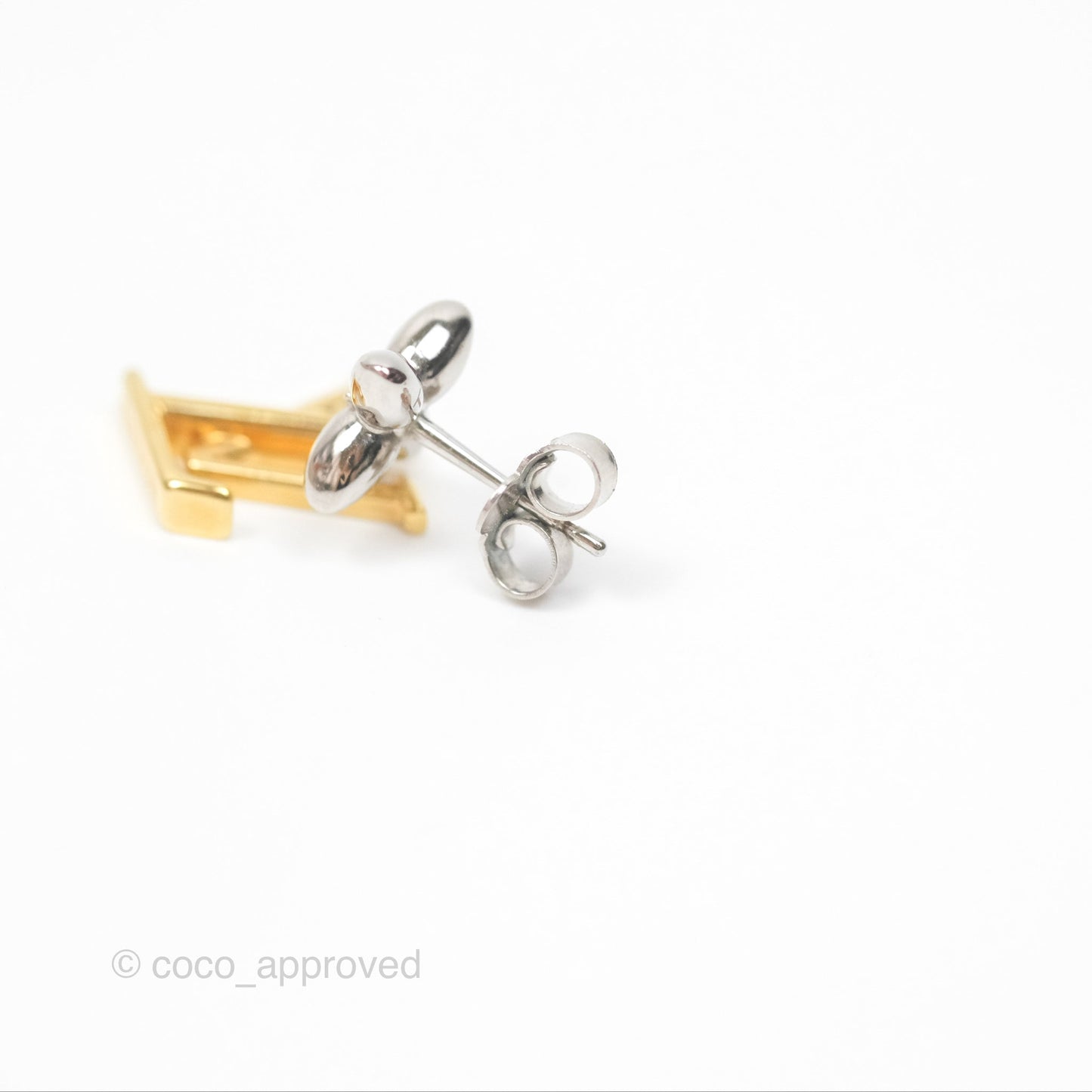 Louis Vuitton LV Iconic Flower Earrings Steel & Brass