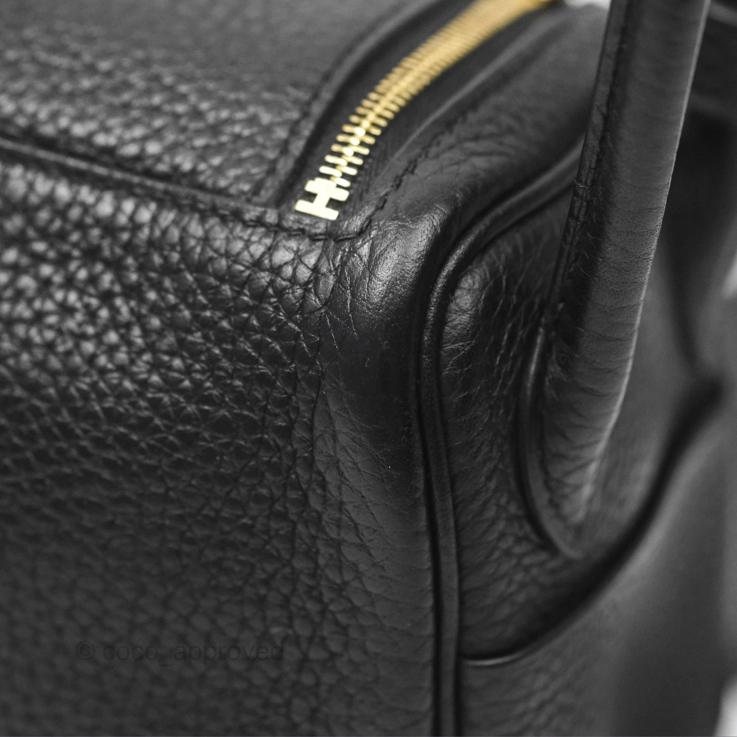 Hermès Mini Lindy 20 Noir 89 Clemence Gold Hardware