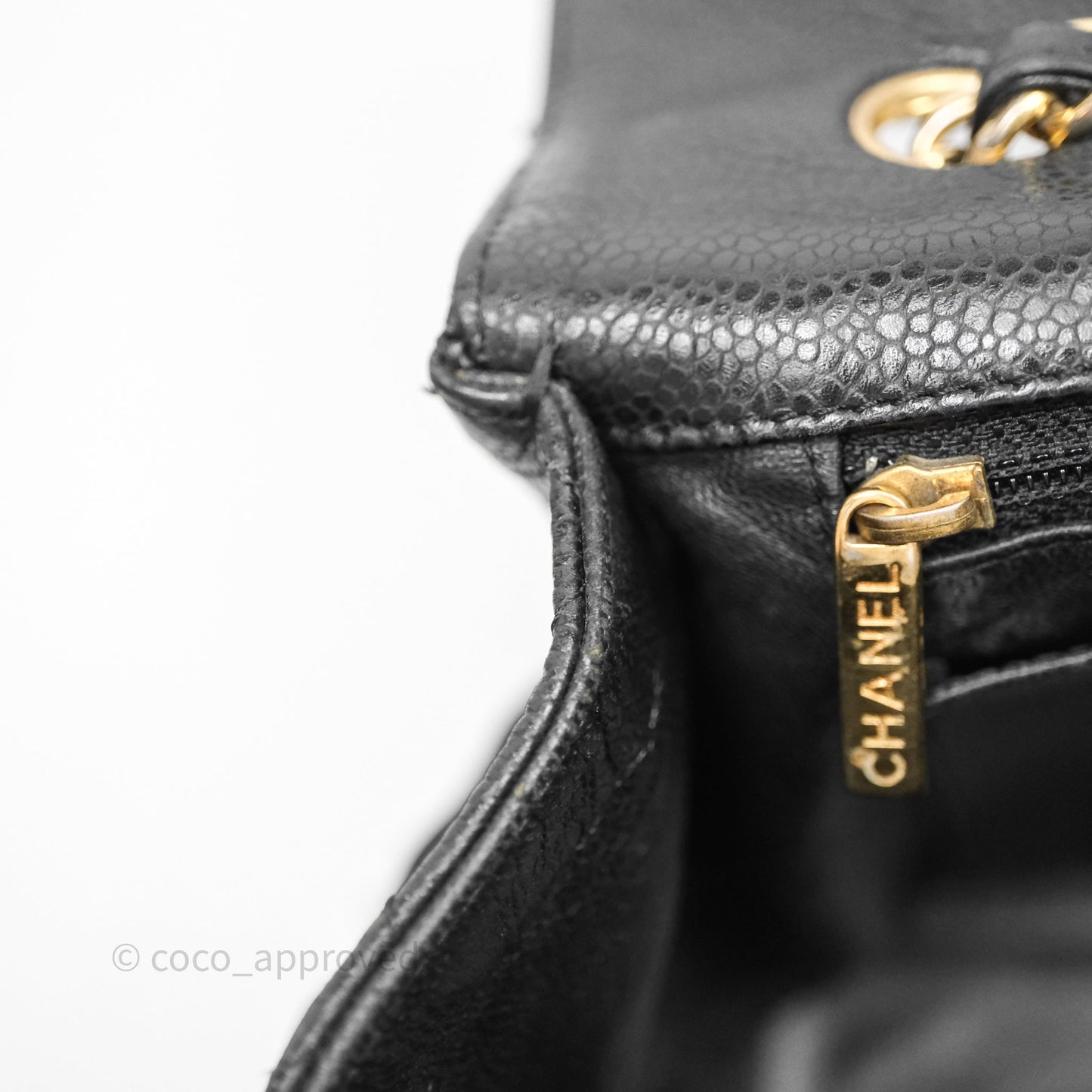 Chanel Jumbo Single Flap Black Caviar Gold Hardware⁣⁣