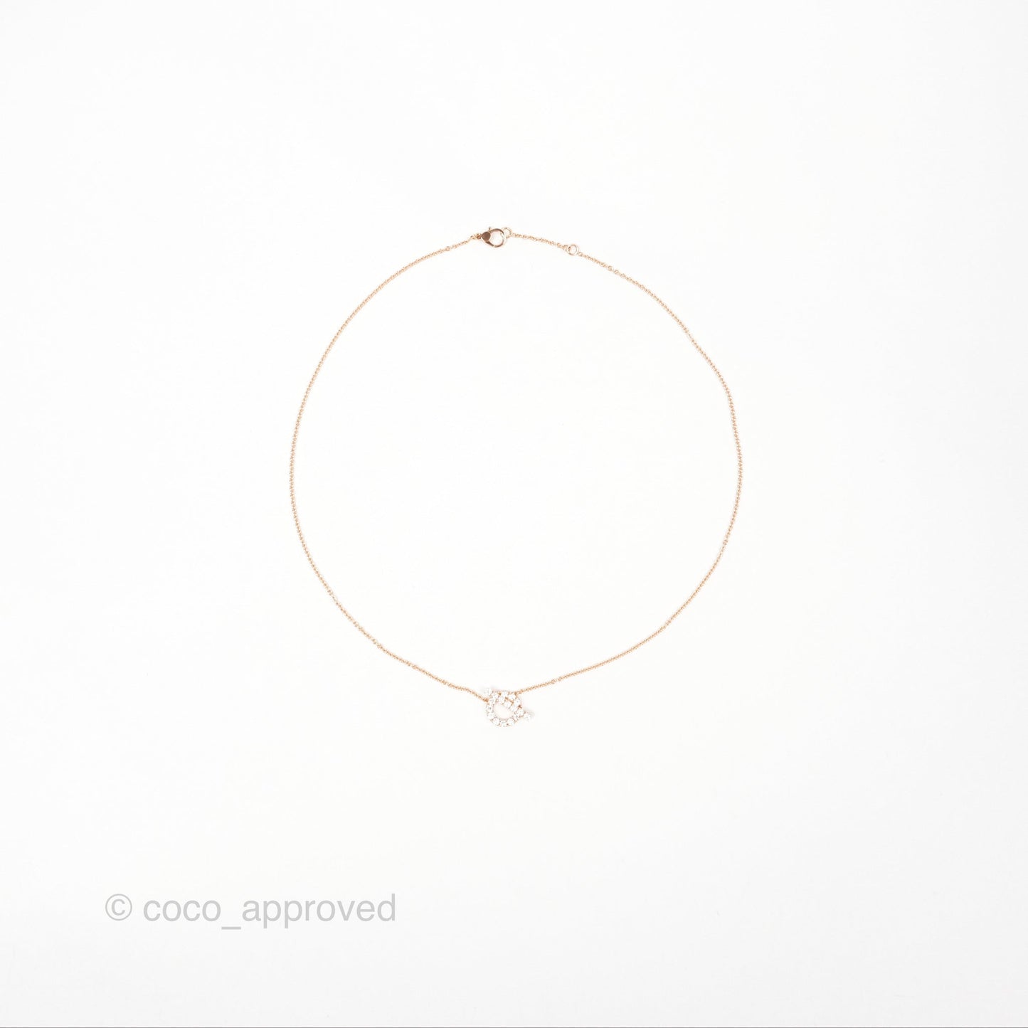 Hermès Finesse Necklace Rose Gold