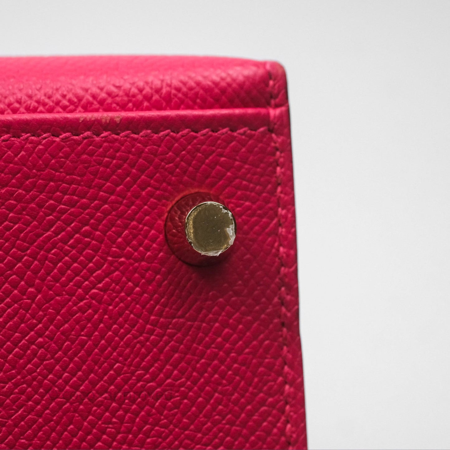 Hermès Kelly 28 Sellier Rose Extreme I6 Epsom Gold Hardware