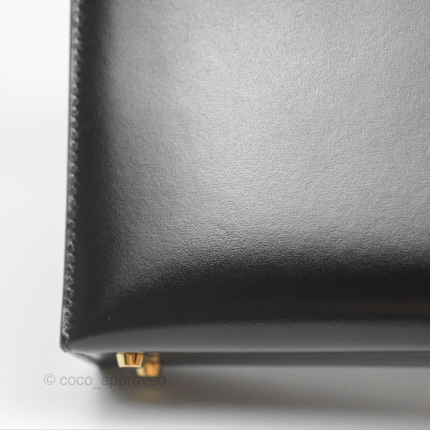 Hermes Mini Verrou Chaine Bag Black Box Leather Gold Hardware