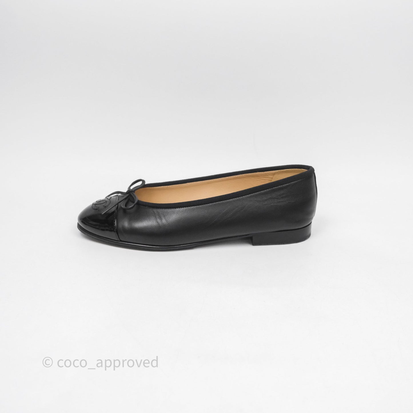 Chanel Ballet Flats Black Size 36.5