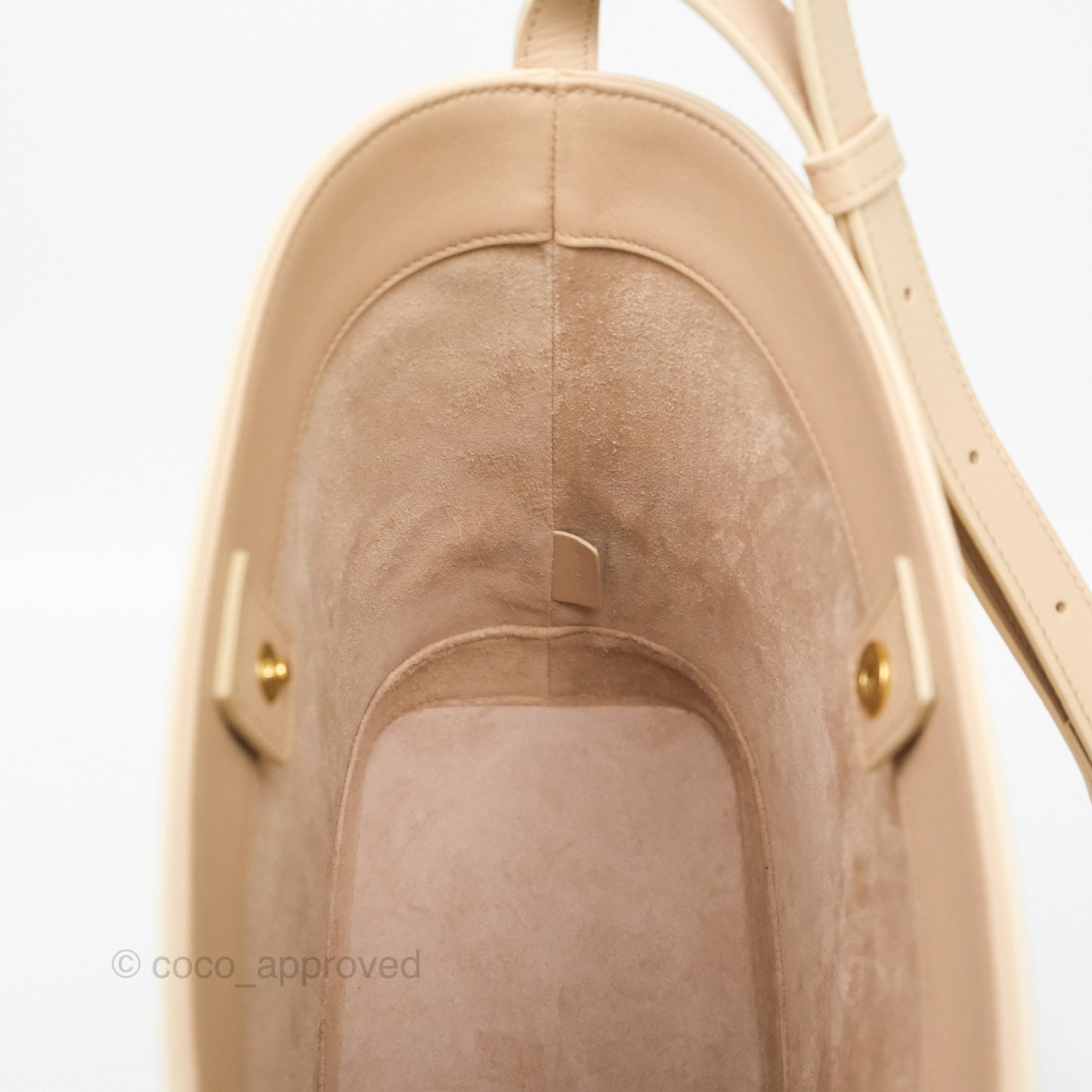 Celine Small Bucket Cuir Triomphe Calfskin Nude