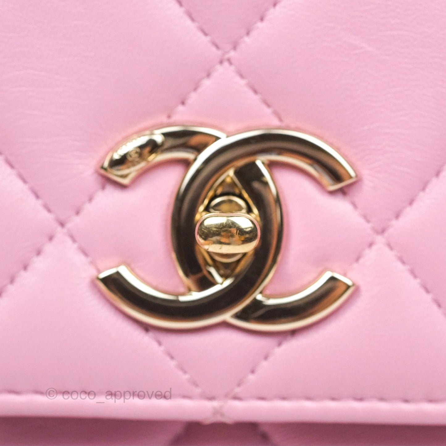 Chanel Medium Trendy CC Pink Lambskin Gold Hardware