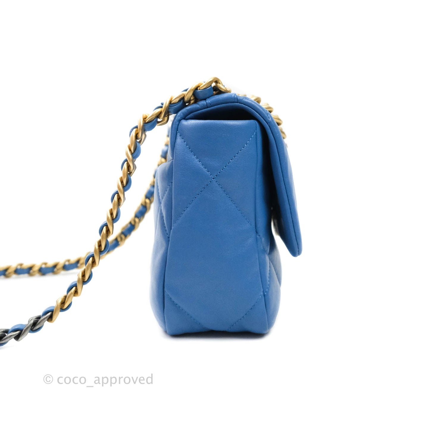 Chanel 19 Small Blue Mixed Hardware 20S
