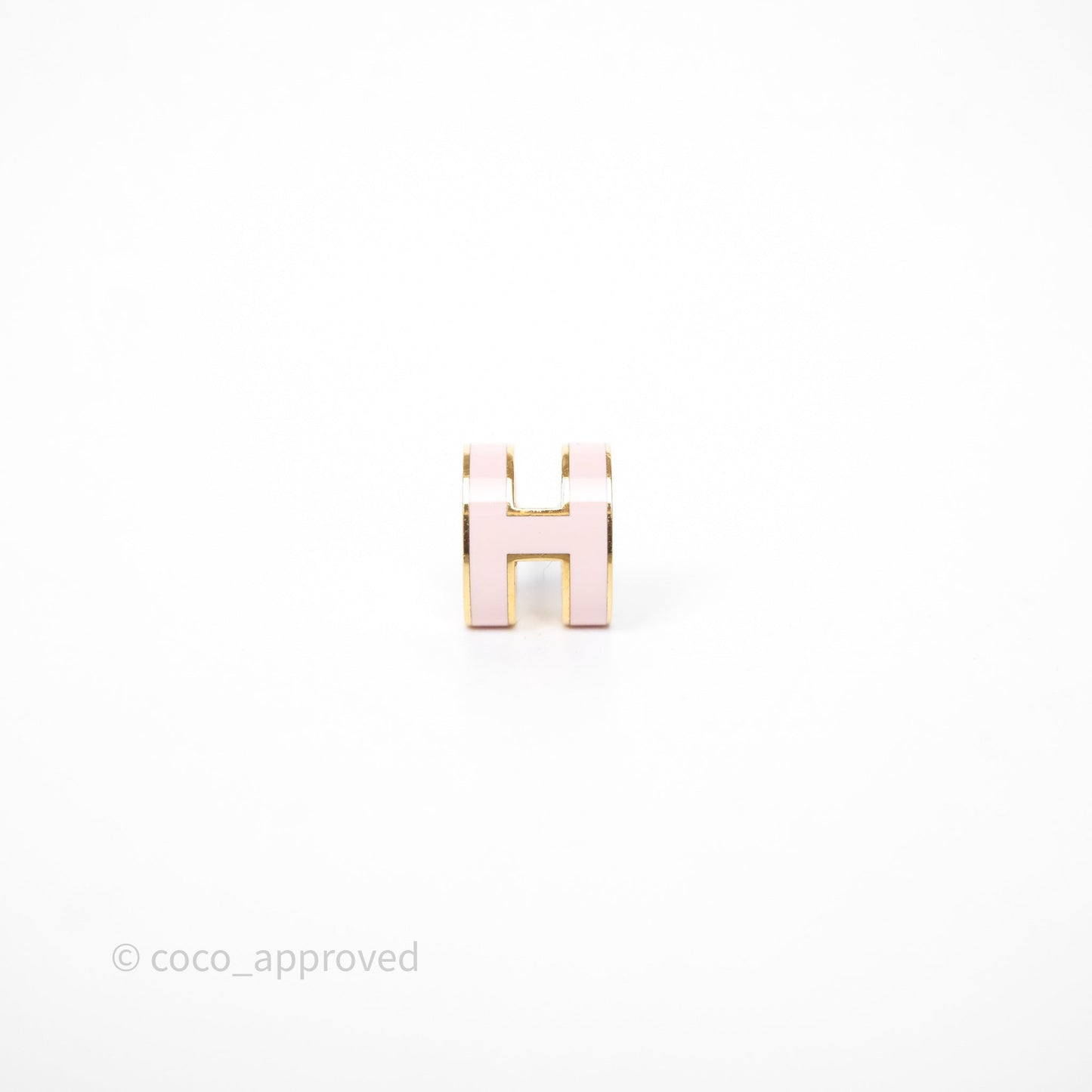 Hermès Mini Pop H Earrings Rose Dragee 5U Gold Hardware