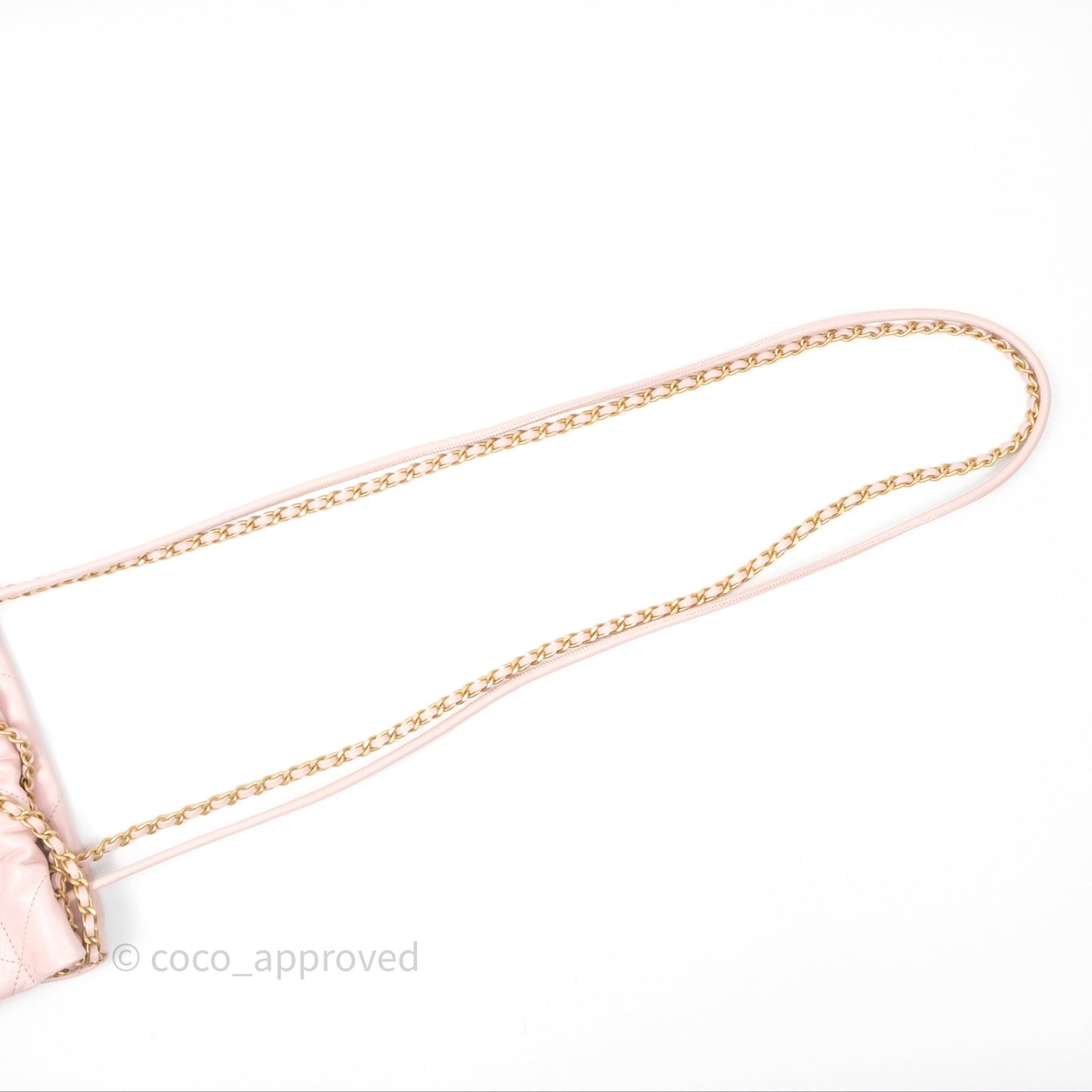 Chanel 22 Mini Bag Light Pink Crumpled Calfskin