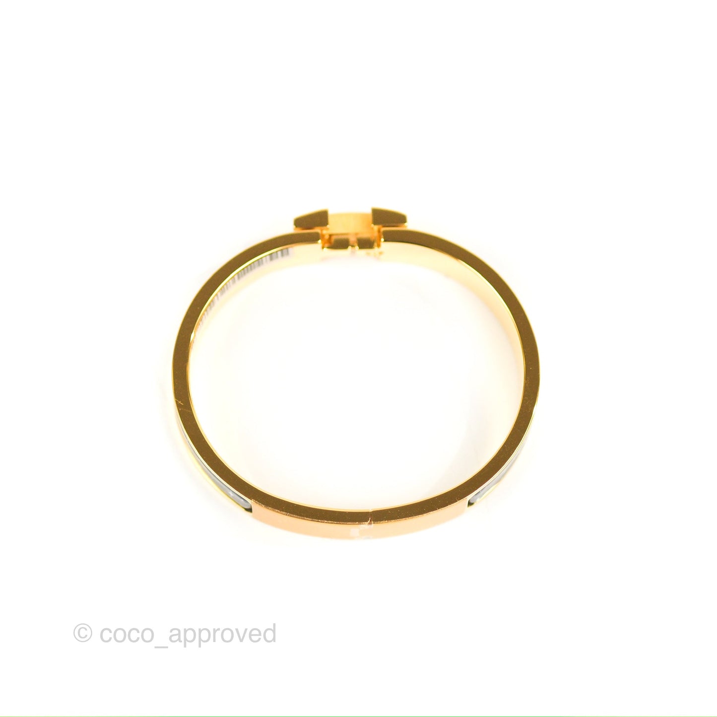Hermès Clic H Space Derby Bracelet Indigo Multicolore Gold Hardware PM