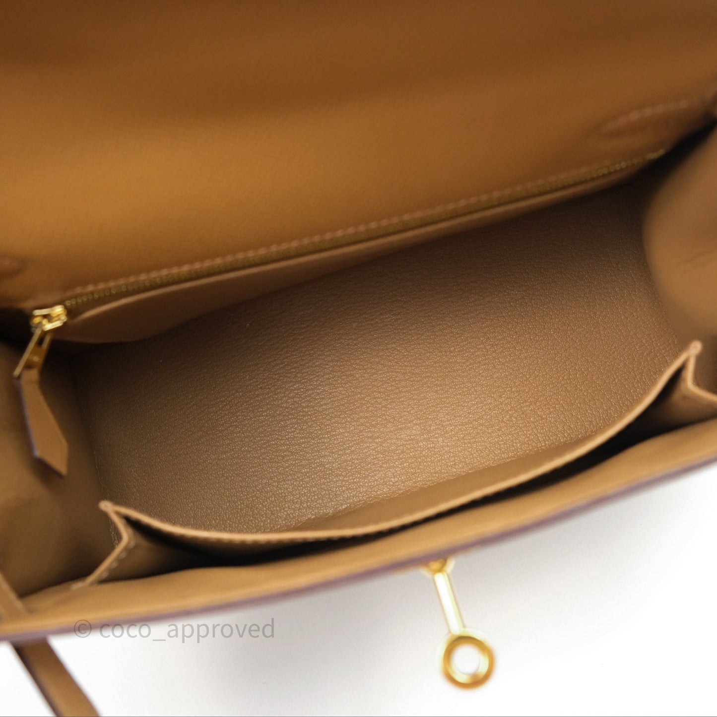 Hermès Sellier Kelly 25 Chai 0M Epsom Gold Hardware