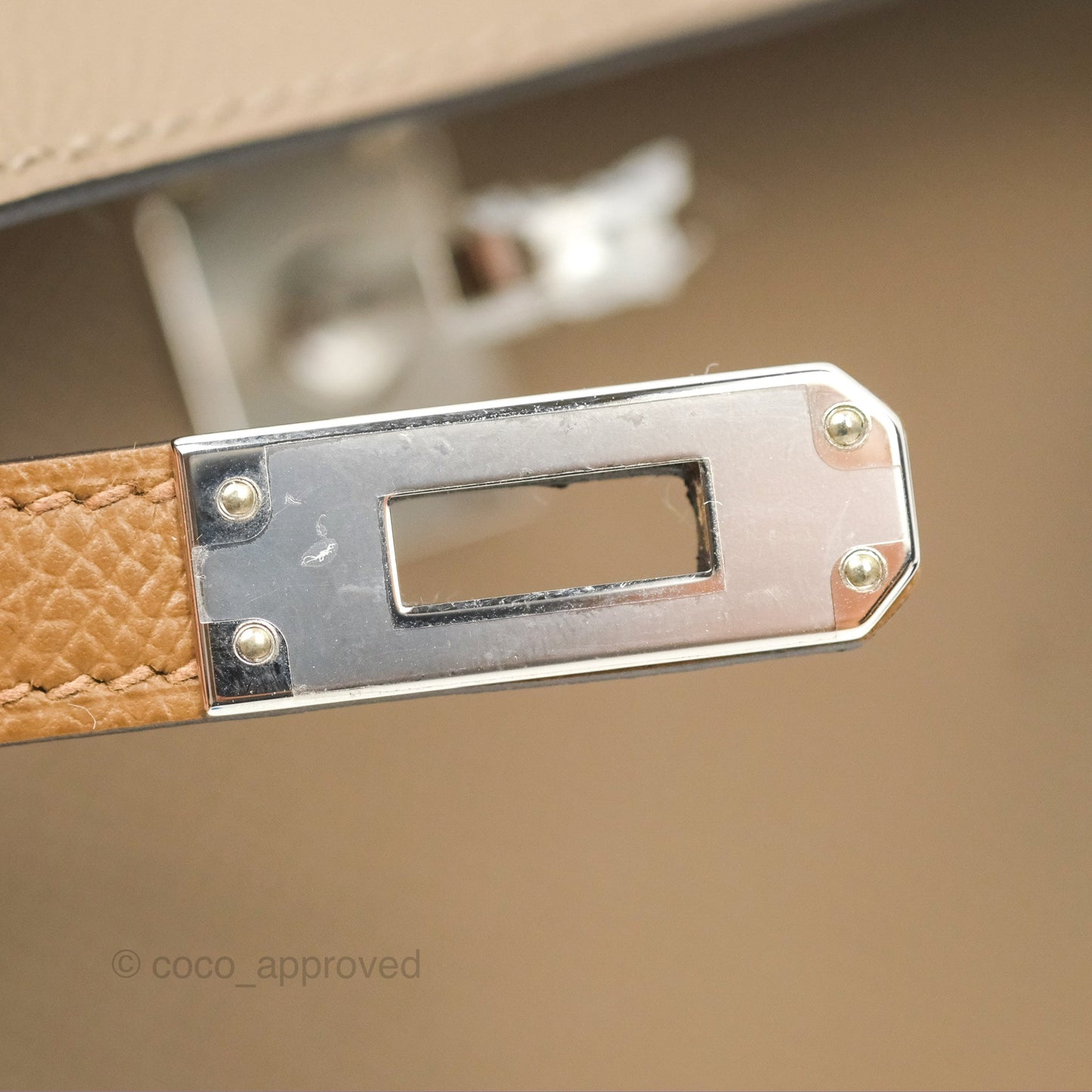 Hermès Mini Kelly II Etoupe 18/Alezan 3G/Biscuit 48 Epsom Palladium Hardware