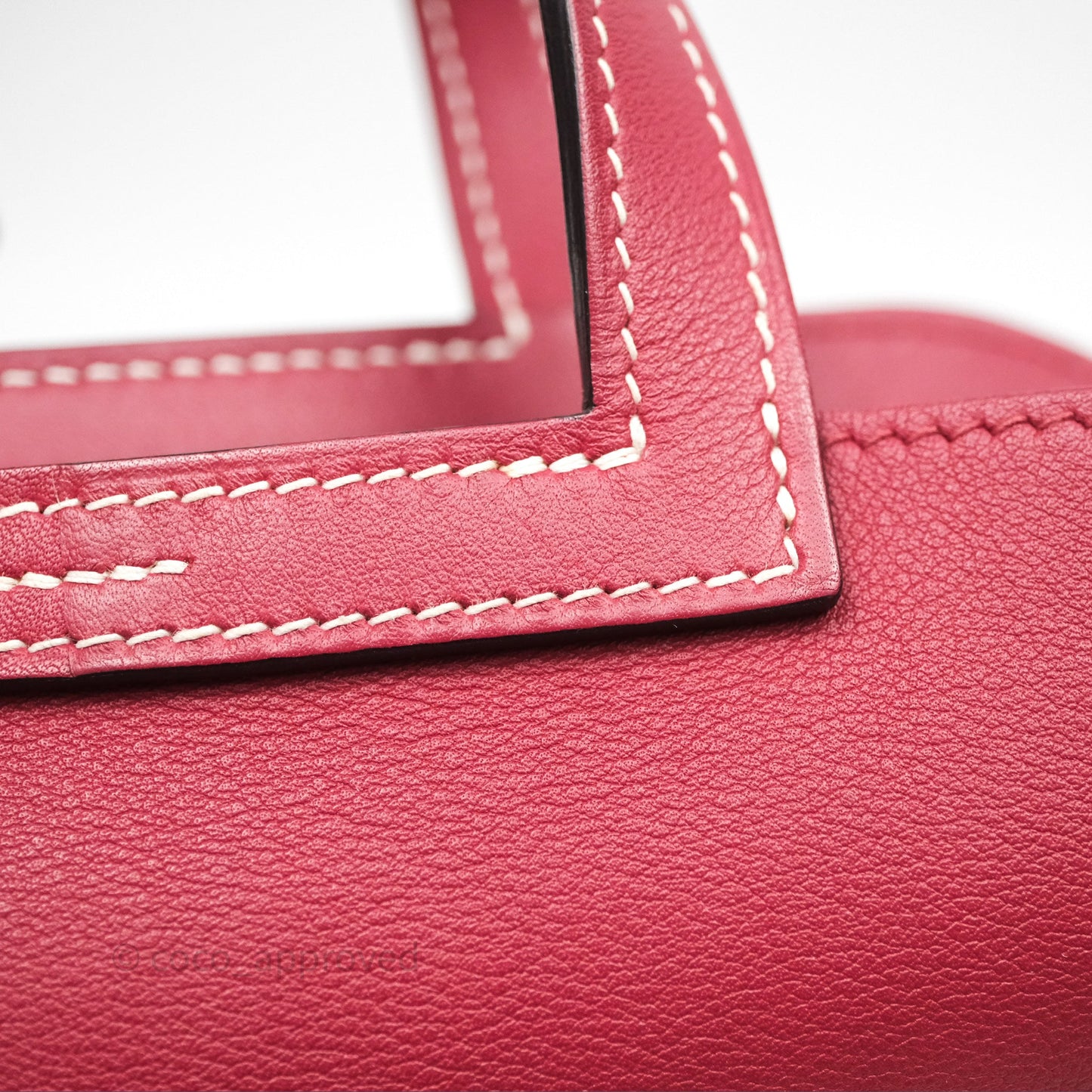 Hermès Halzan 22 Mini Rouge Grenat K1 Swift Palladium Hardware