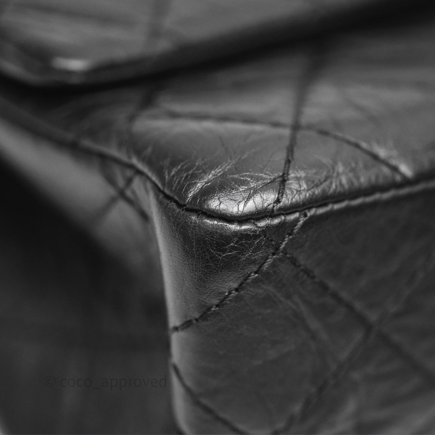 Chanel Quilted Reissue 226 Aged Calfskin Black Ruthenium Hardware