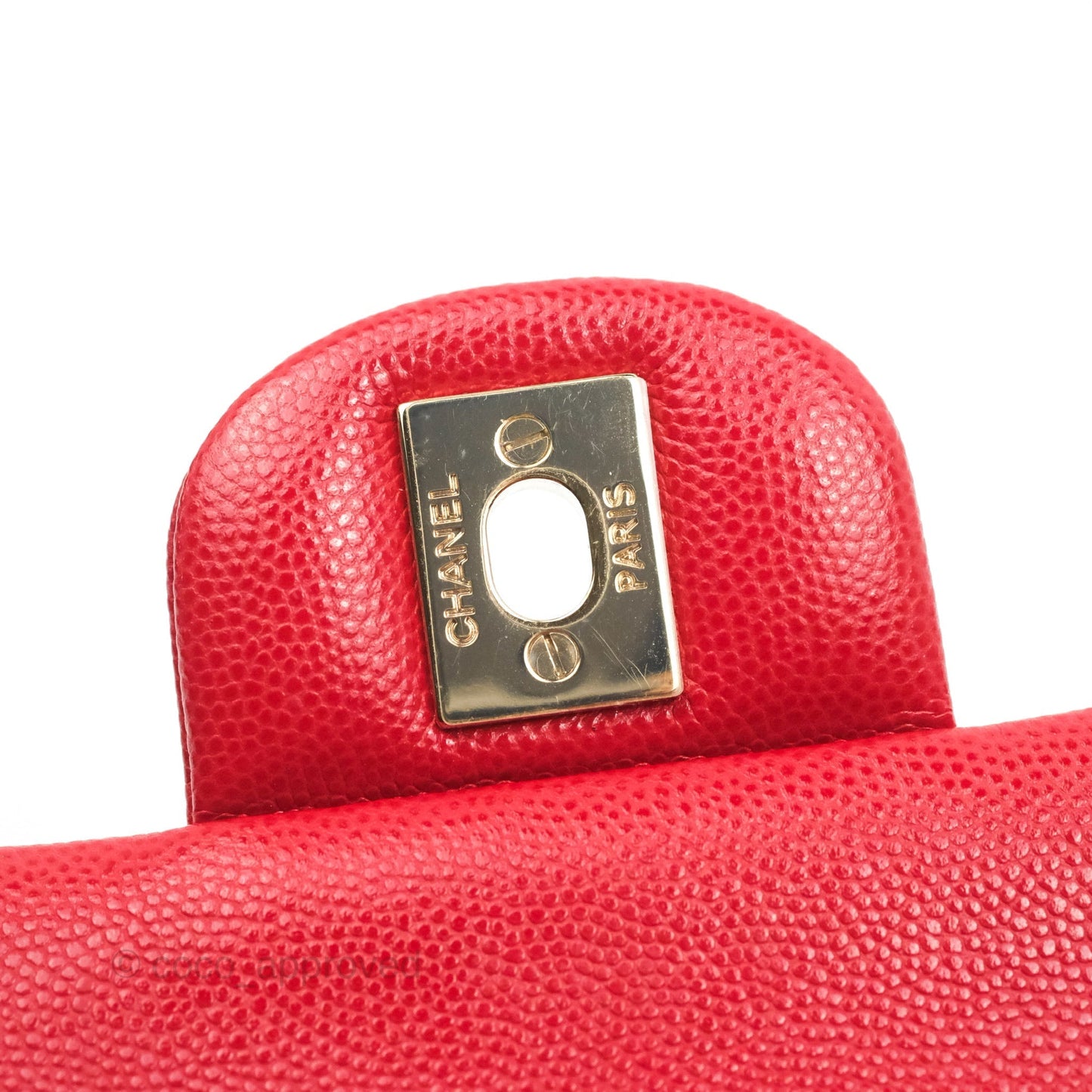 Chanel Classic Small S/M Flap Red Caviar Gold Hardware