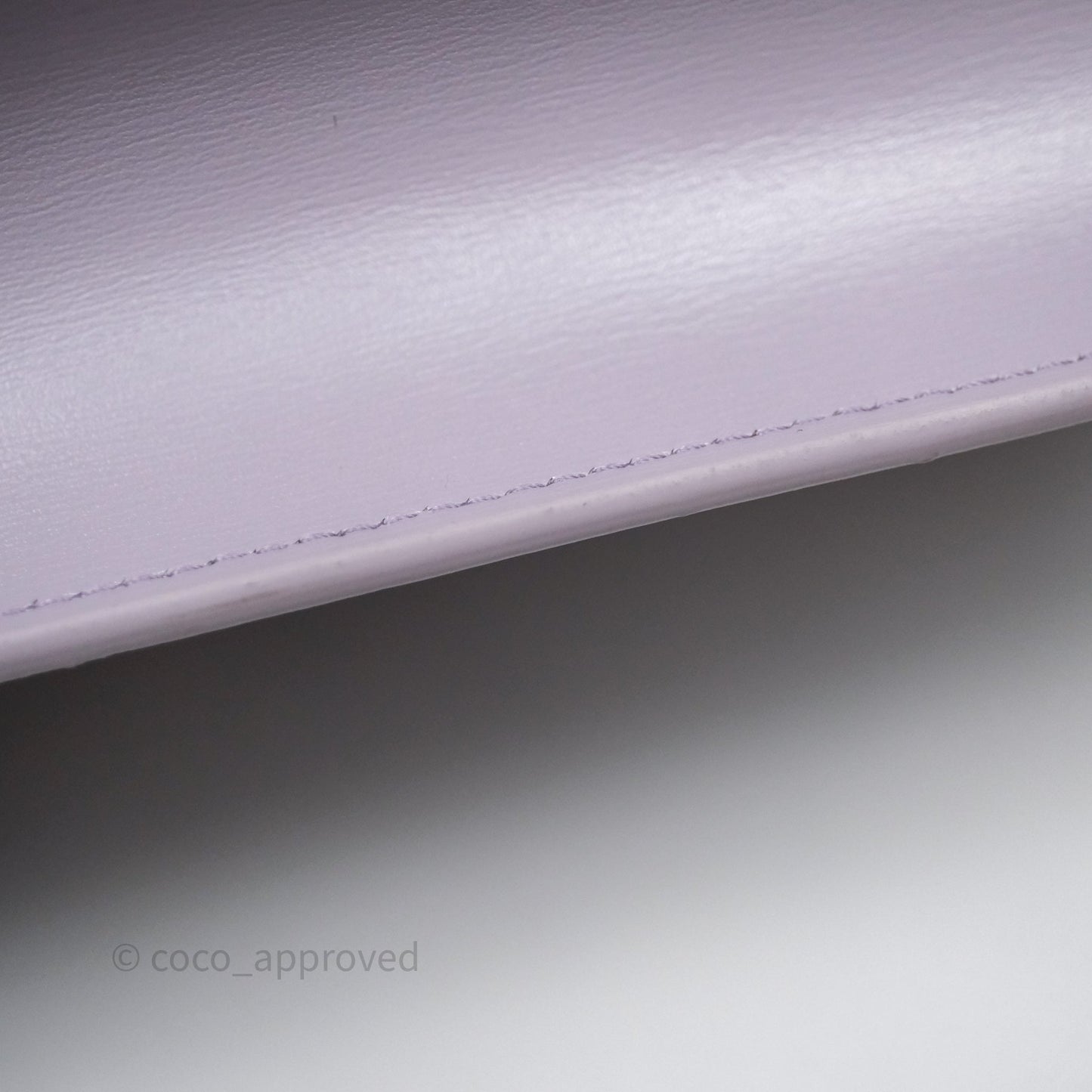 Celine Margo Wallet On Chain in Purple lavender Shiny Calfskin