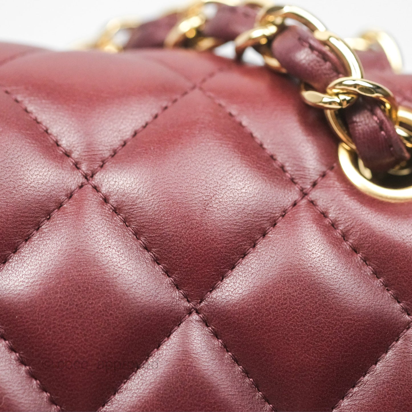 Chanel Jumbo Double Flap Burgundy Lambskin Gold Hardware