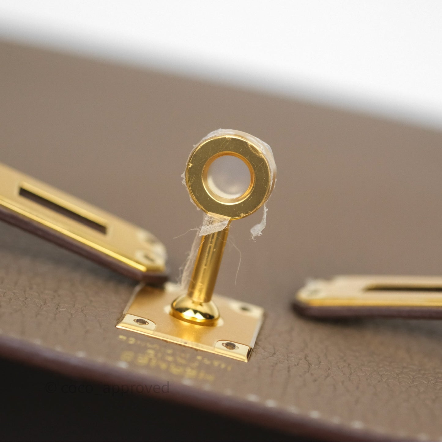 Hermès Kelly 25 Etoupe 18 Retourne Togo Gold Hardware