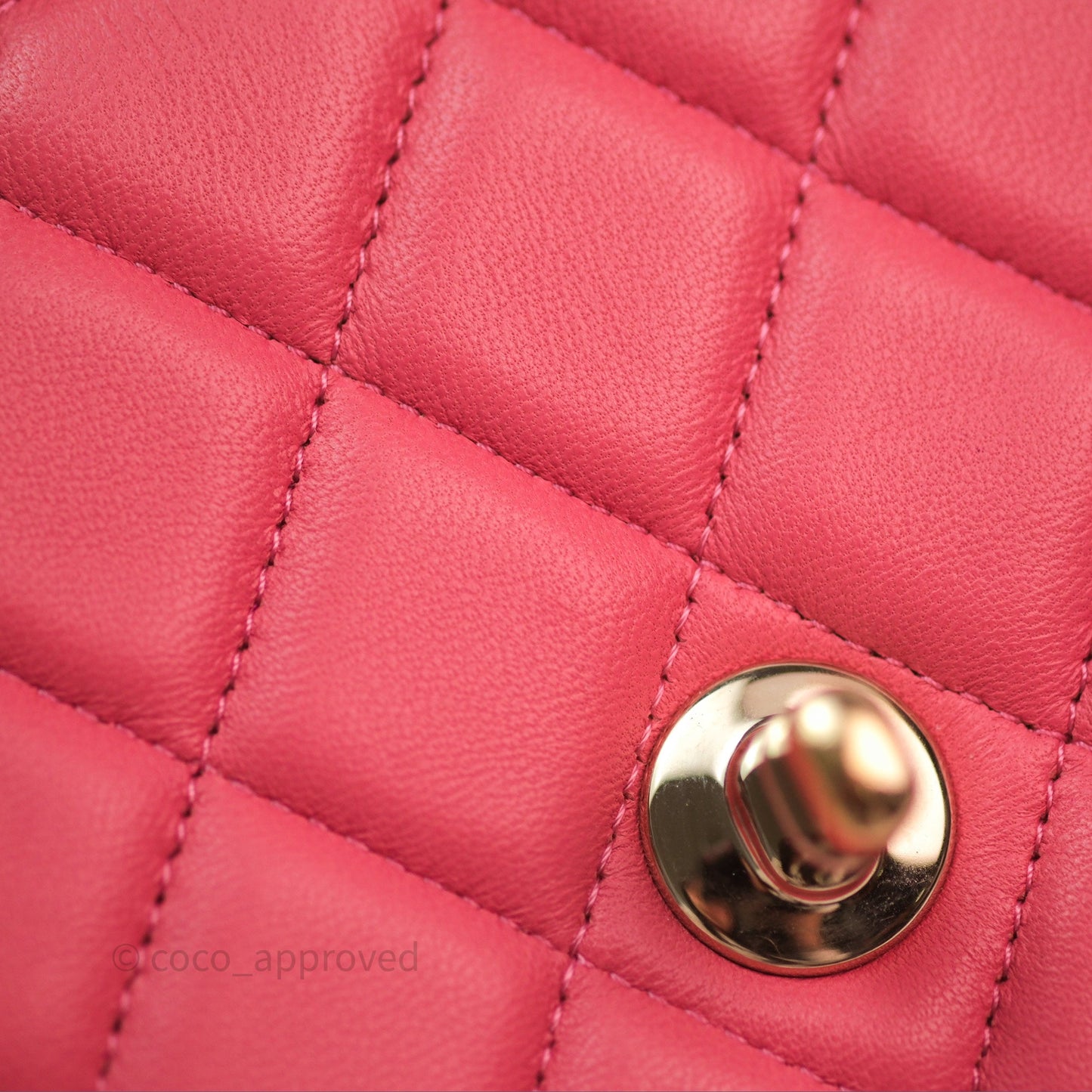 Chanel M/L Medium Flap Bag Valentine Limited Edition Pink Lambskin Gold Hardware