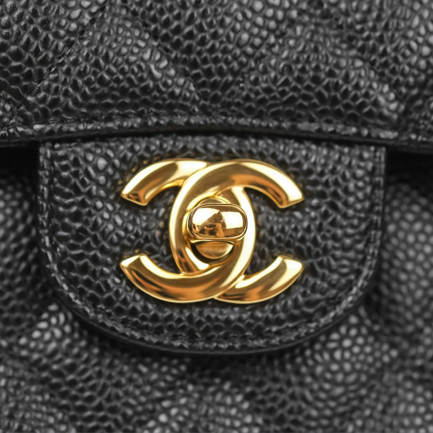 Chanel Small Classic Quilted Flap Black Caviar Gold Hardware