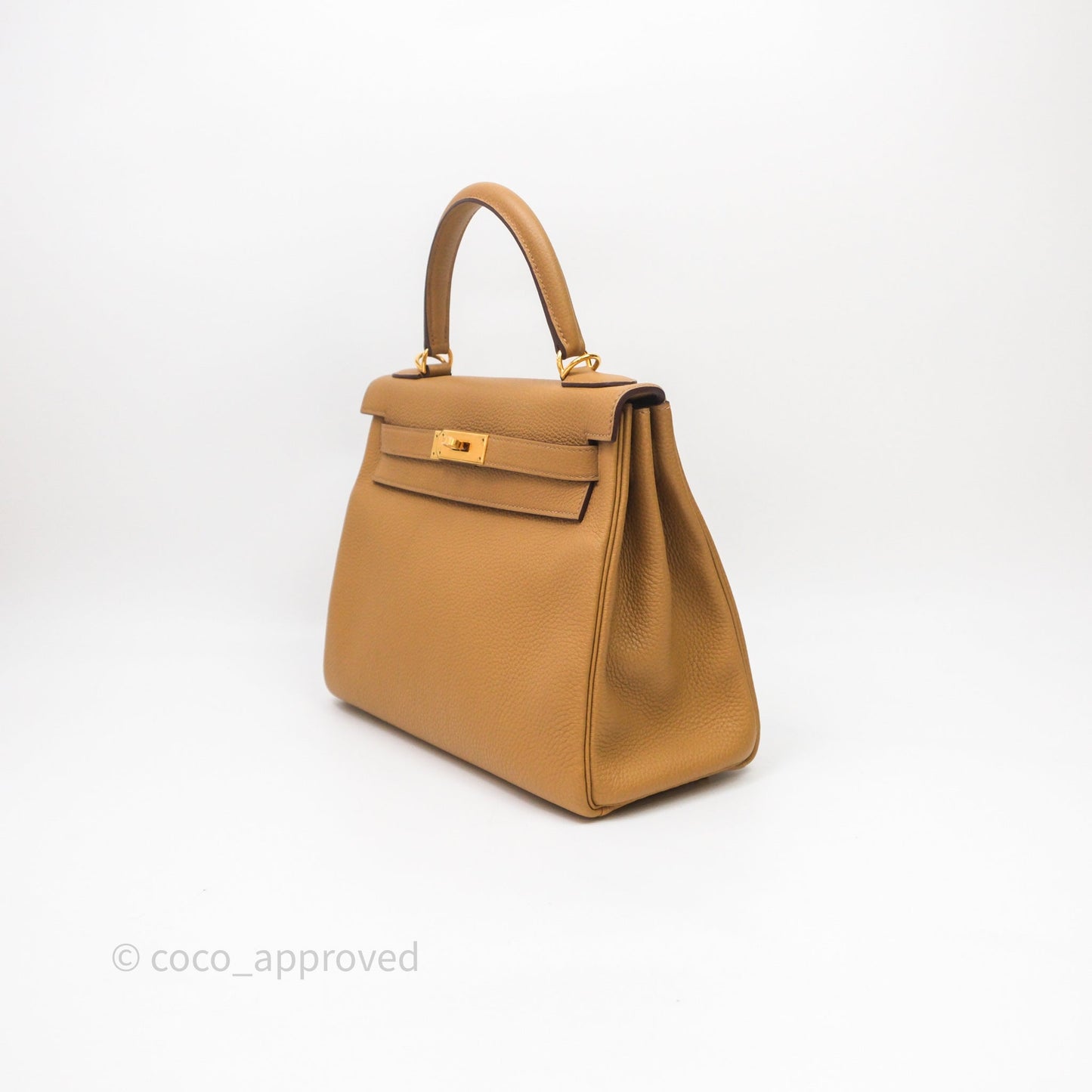 Hermès Kelly 28 Biscuit 4B Togo Gold Hardware