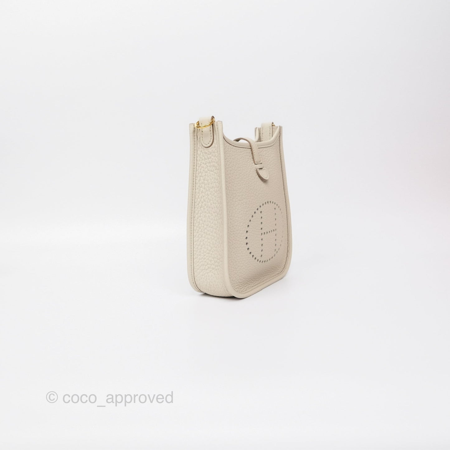 Hermès Mini Evelyne 16 Beton 8L Clemence Gold Hardware