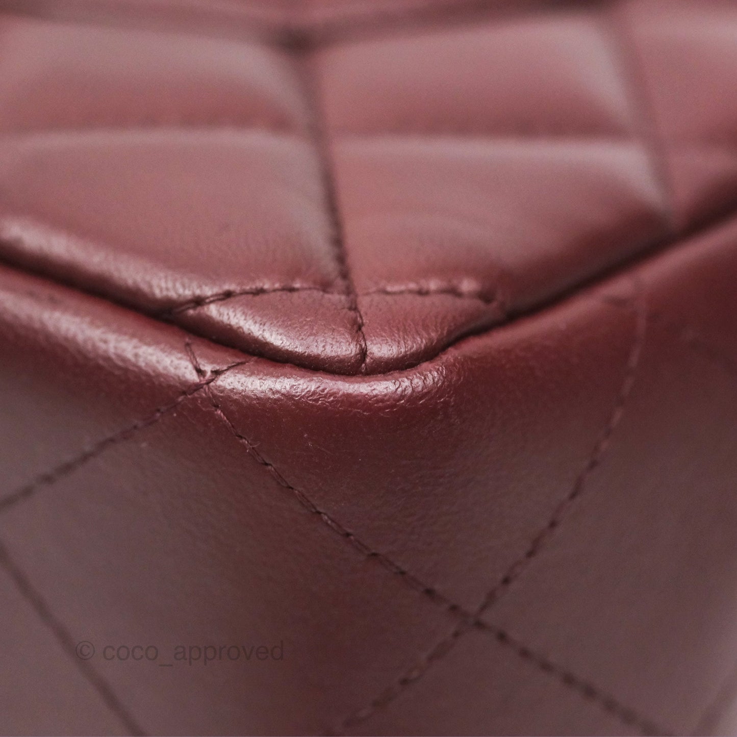 Chanel Jumbo Double Flap Burgundy Lambskin Gold Hardware