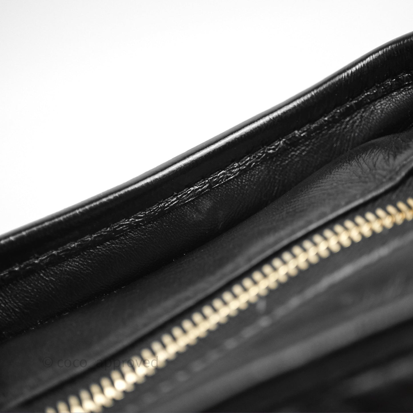 Chanel Small Gabrielle Hobo Quilted Black Aged Calfskin