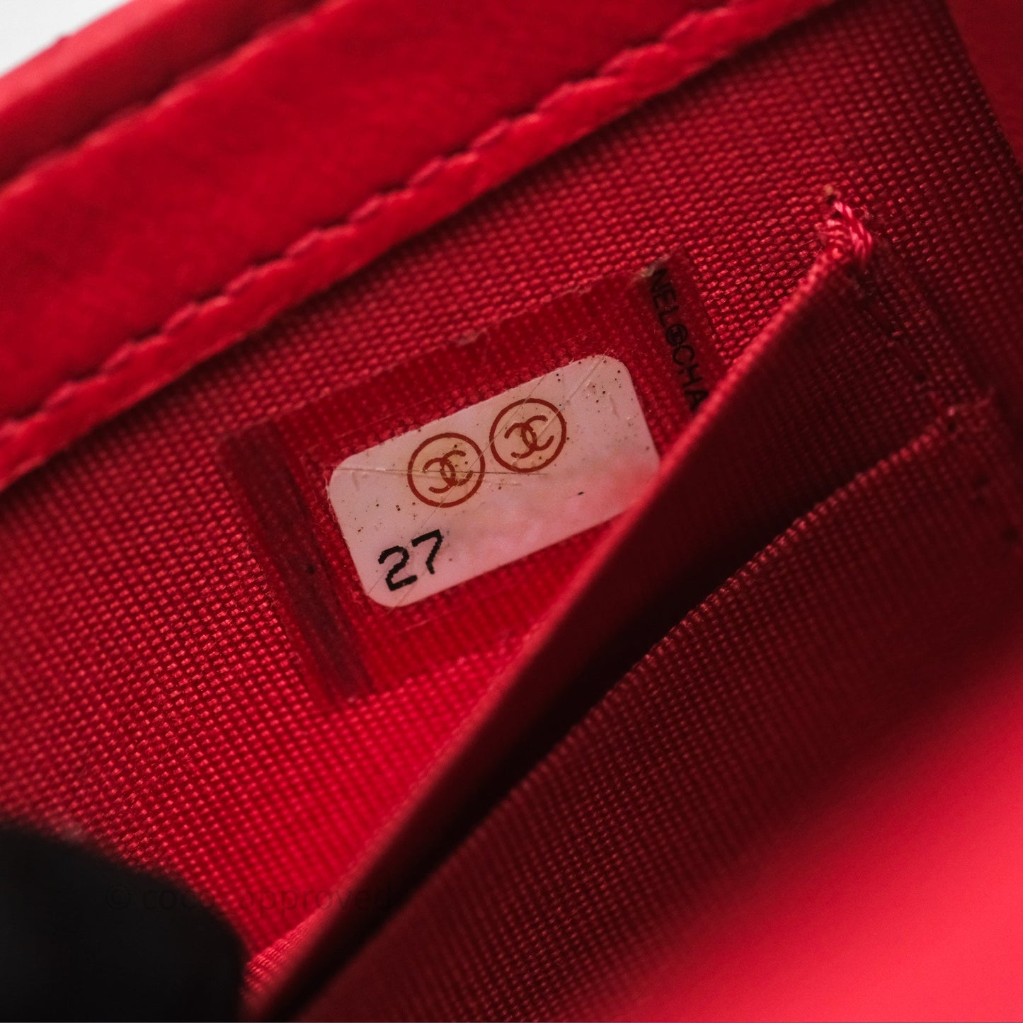 Chanel Mini Quilted Trendy CC Clutch With Chain Red Lambskin Gold Hardware