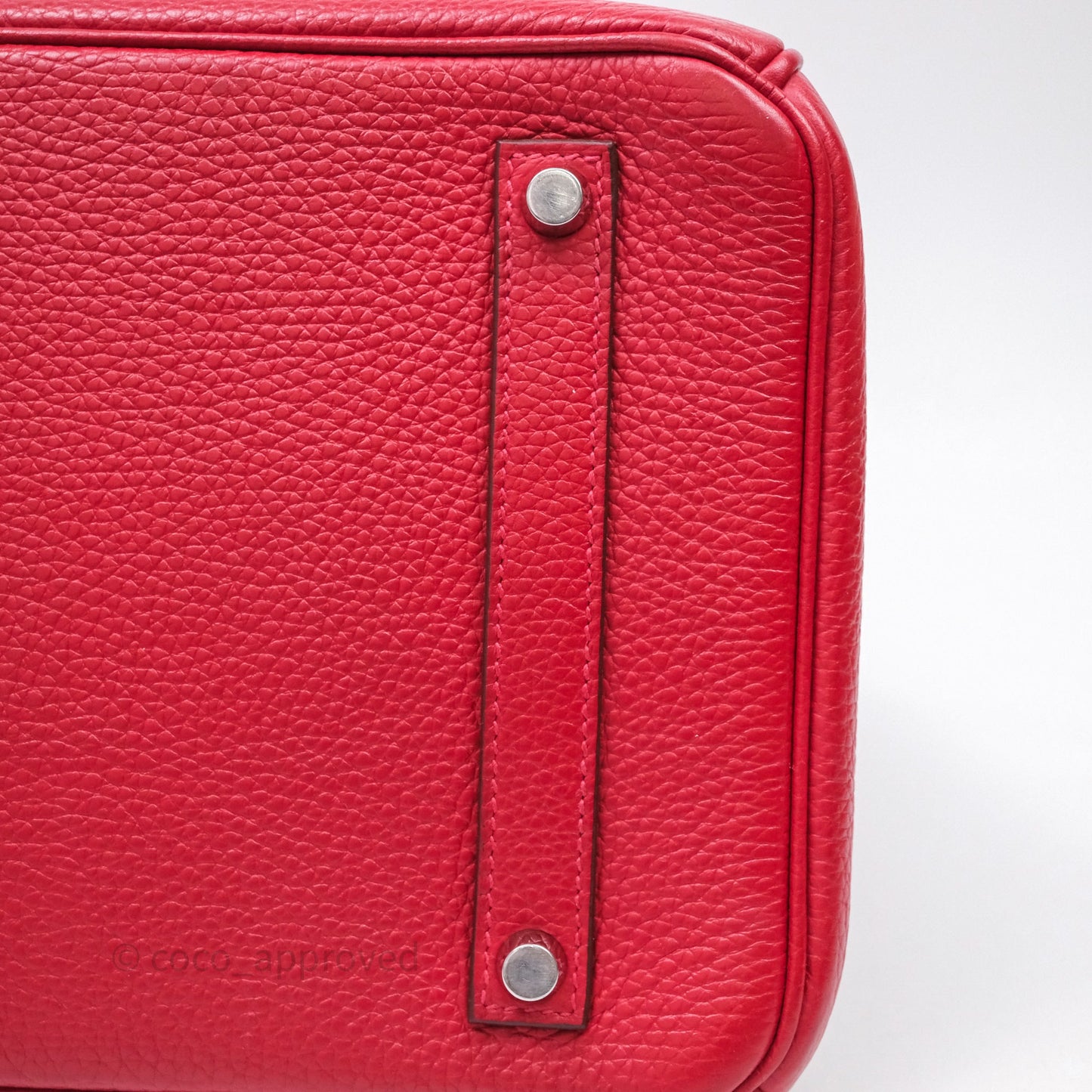 Hermes Birkin 35 Rouge Casaque Clemence Palladium Hardware
