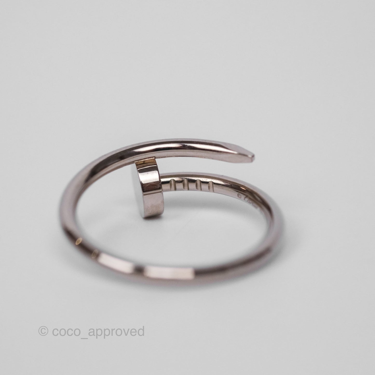 Cartier Juste un Clou Ring Small Model White Gold Size 52