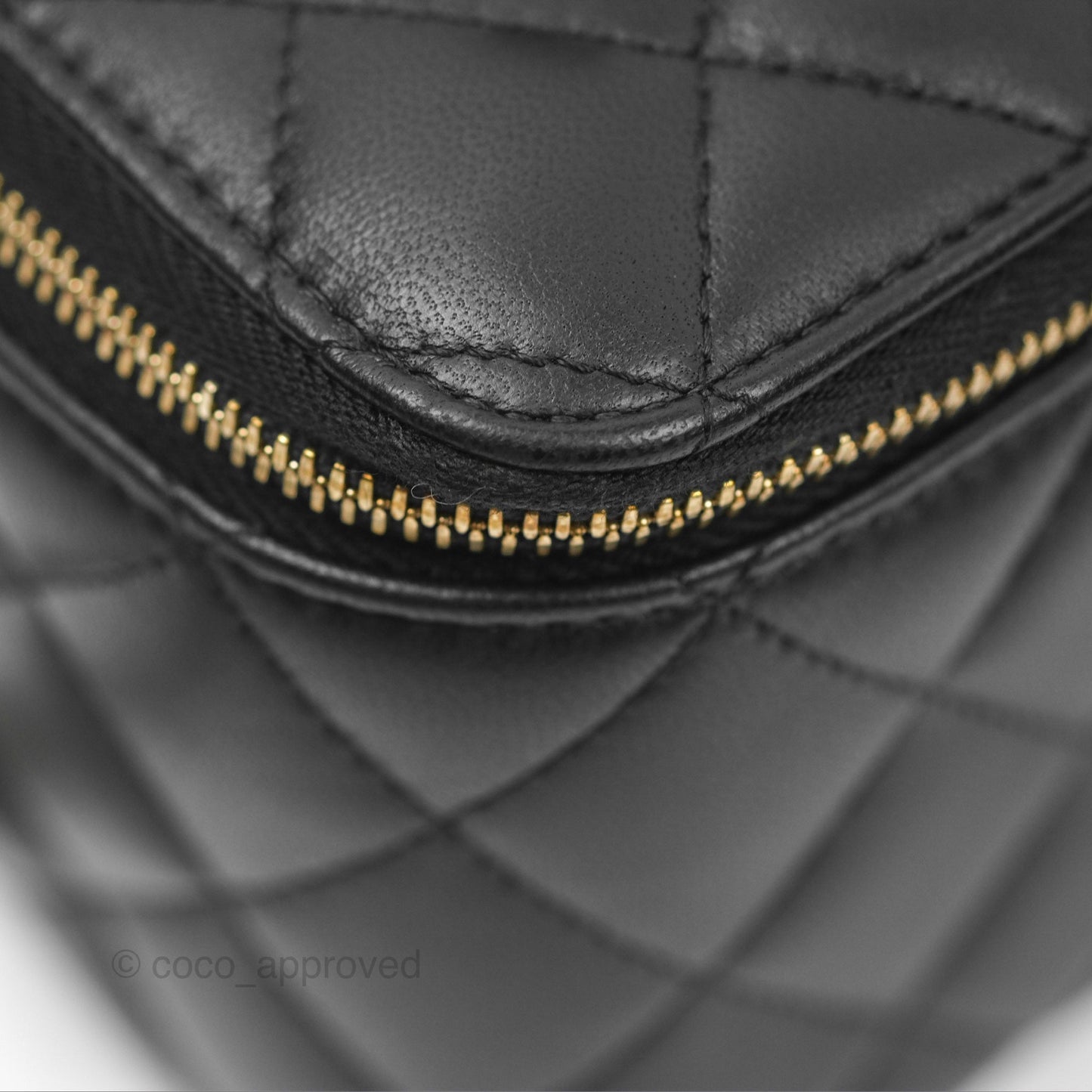 Chanel Ball Crush Vanity with Chain Black Lambskin Gold Hardware