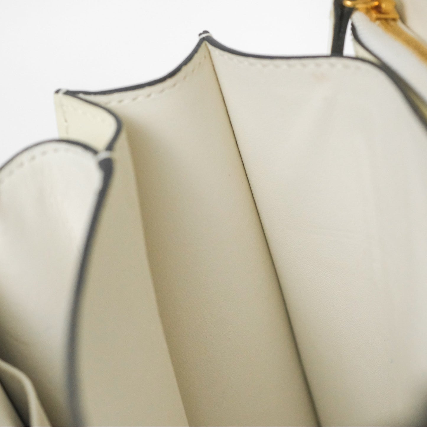 Celine Medium Classic Box Flap White Patent Gold Hardware