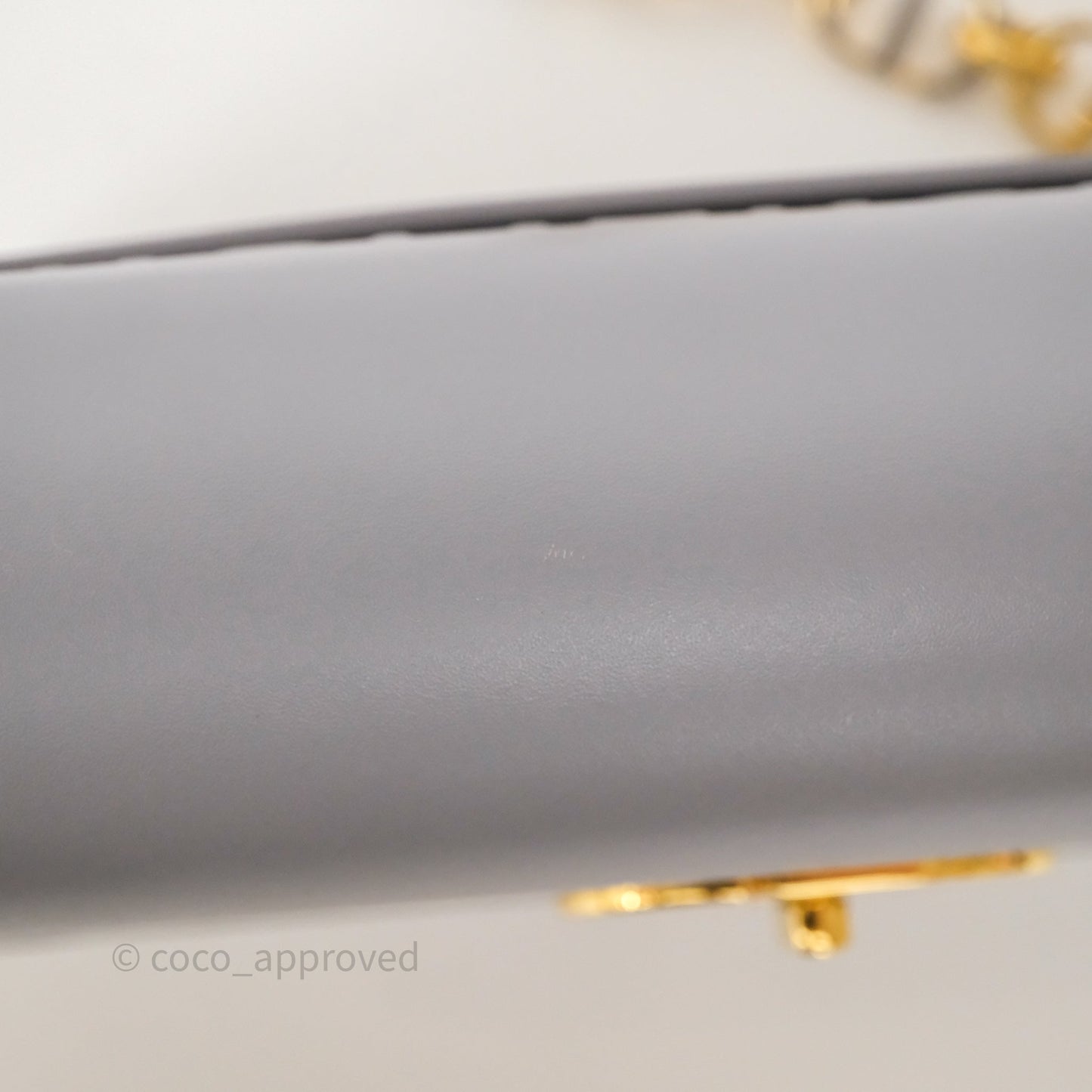 Dior 30 Montaigne Avenue Bag Grey Box Calfskin