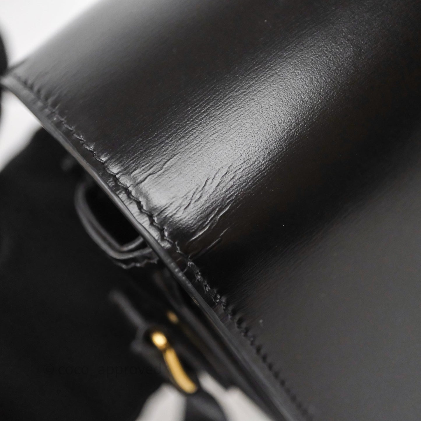 Celine Teen Triomphe Bag Black Shiny Calfskin Gold Hardware