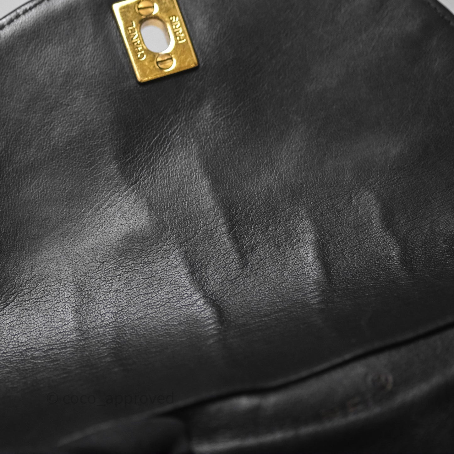 Chanel Vintage CC Duma Backpack Black Lambskin 24K Gold Hardware