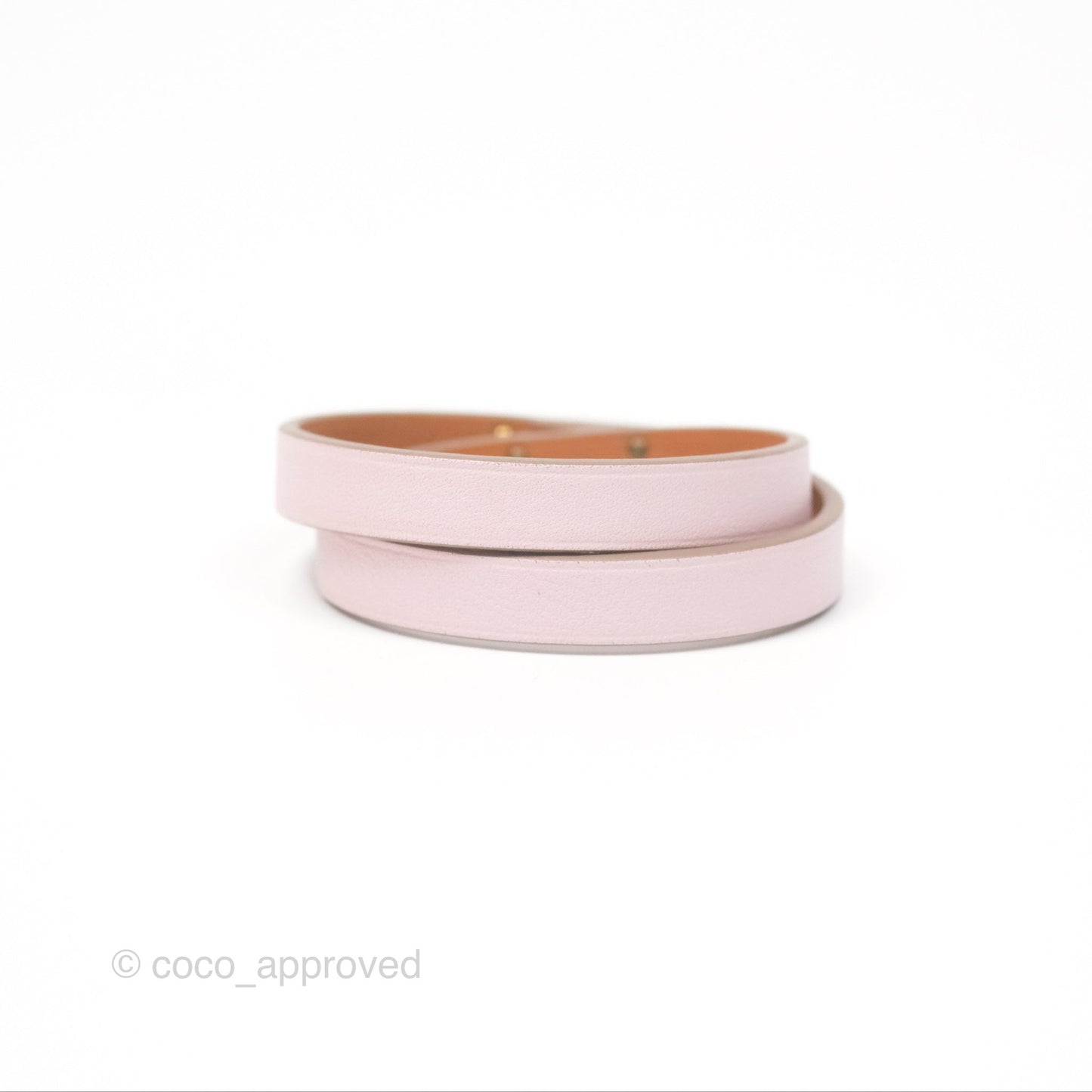 Hermès Kelly Double Tour Bracelet Rose Swift Gold Hardware
