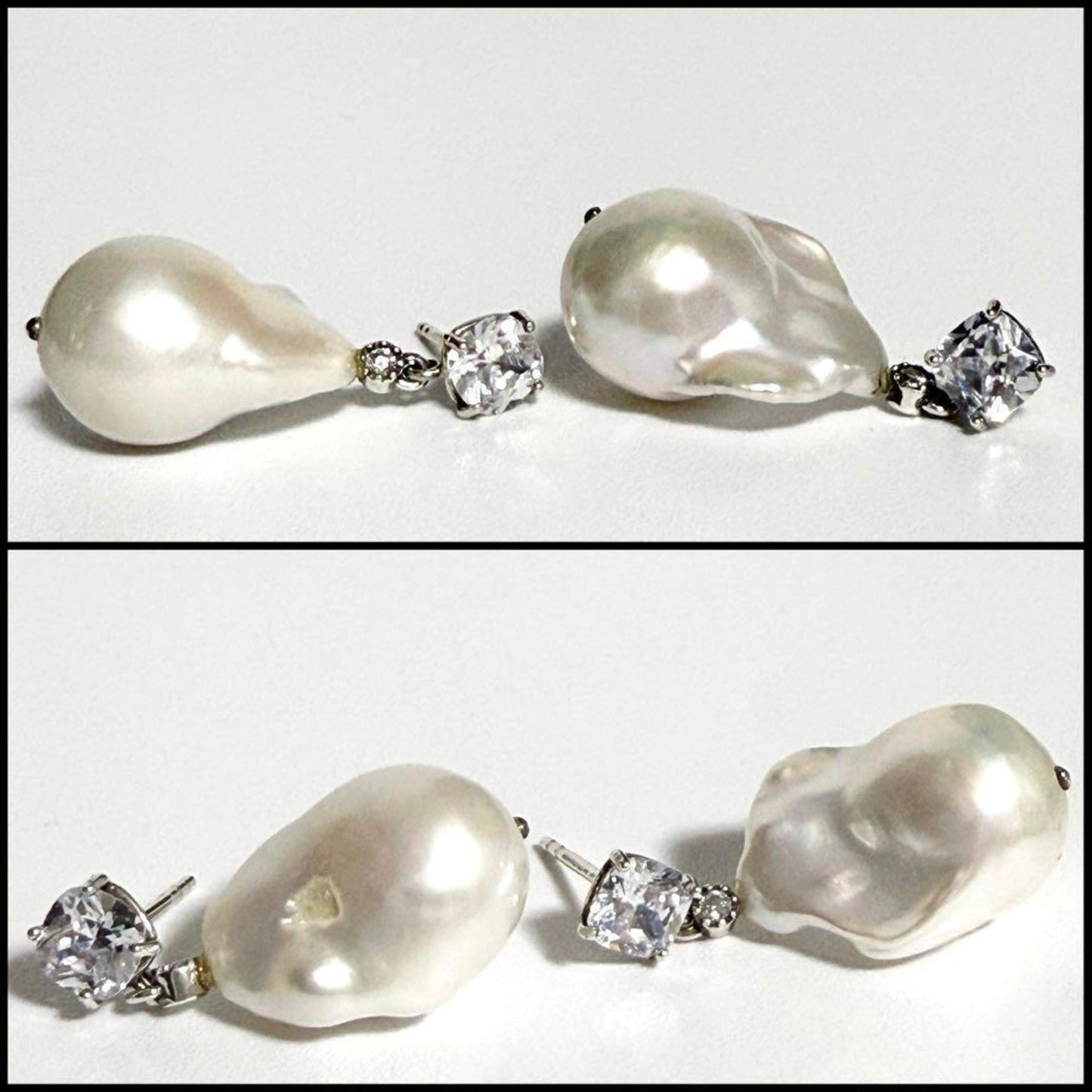 Luxury Bottega Veneta Rhinestone  925 Drop Earrings ()