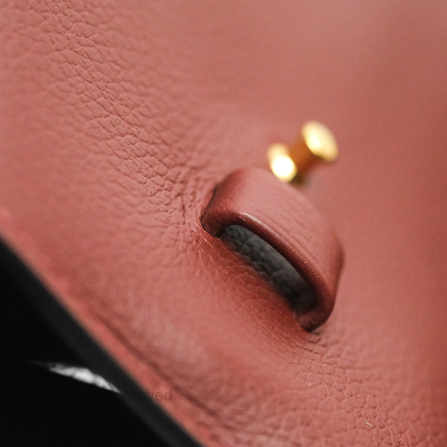 Hermès Constance Long To Go Wallet Red Rouge H Evercolor Gold Hardware