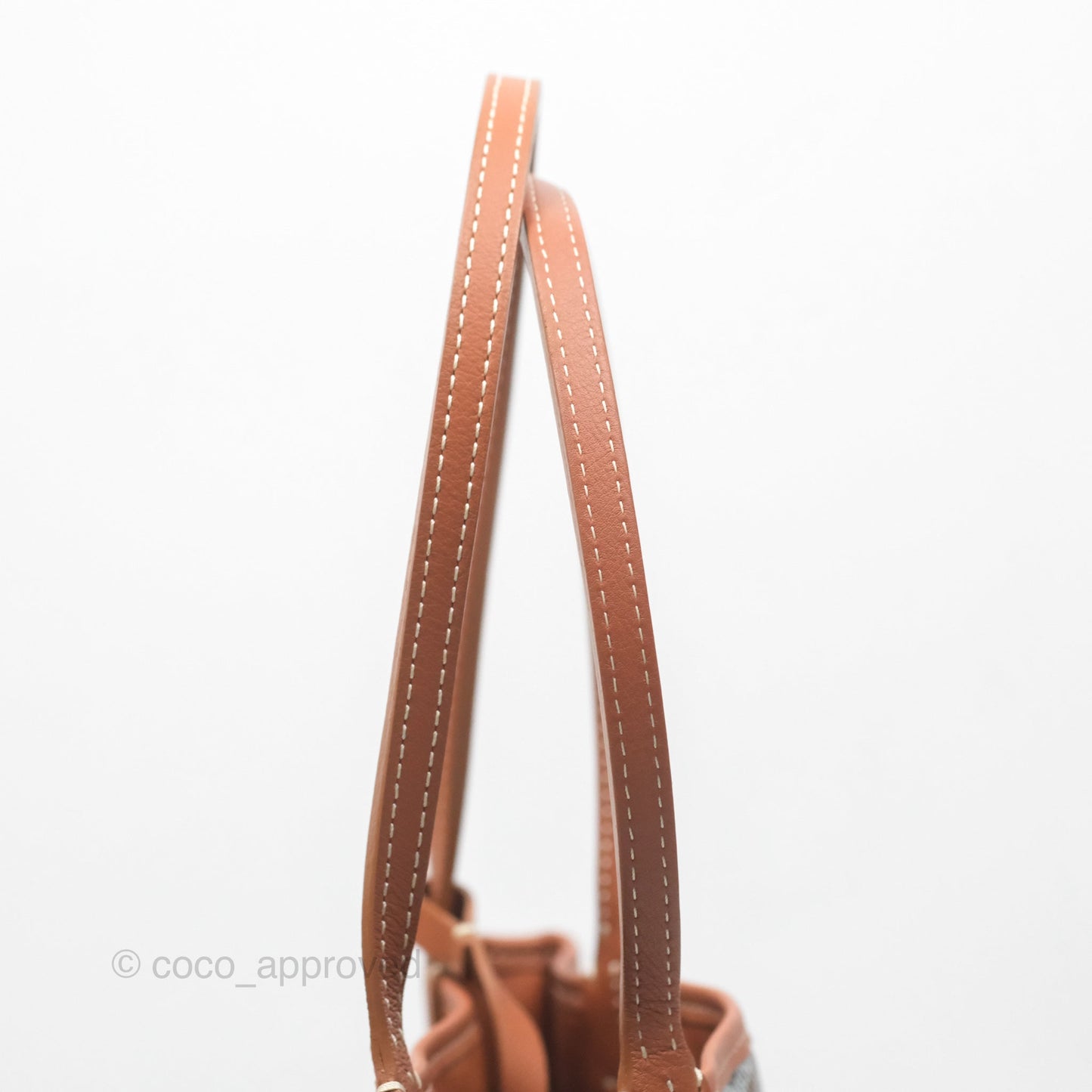 Goyard Anjou Mini Bag Goyardine Canvas Black/ Tan