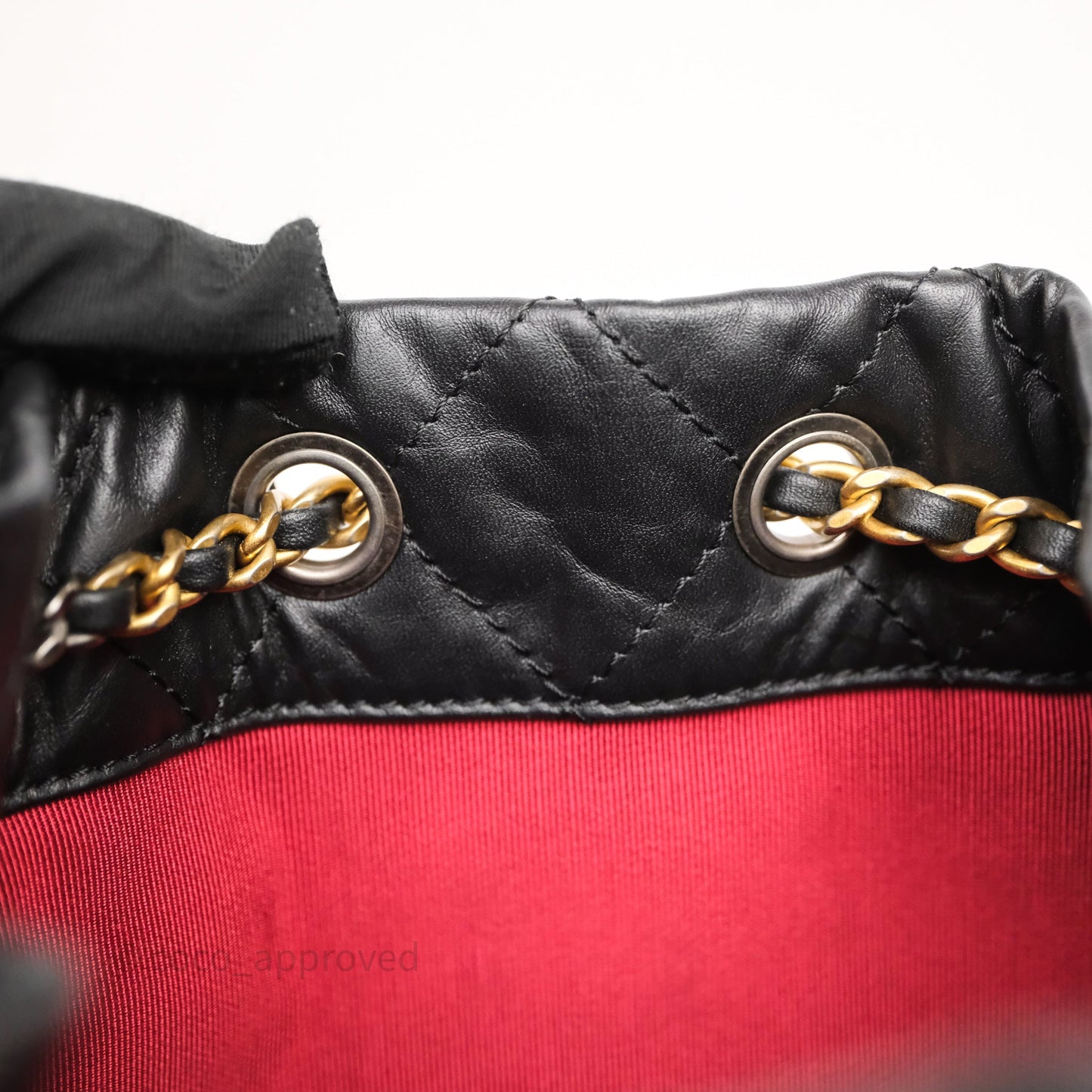 Chanel Small Gabrielle Backpack Black Aged Calfskin