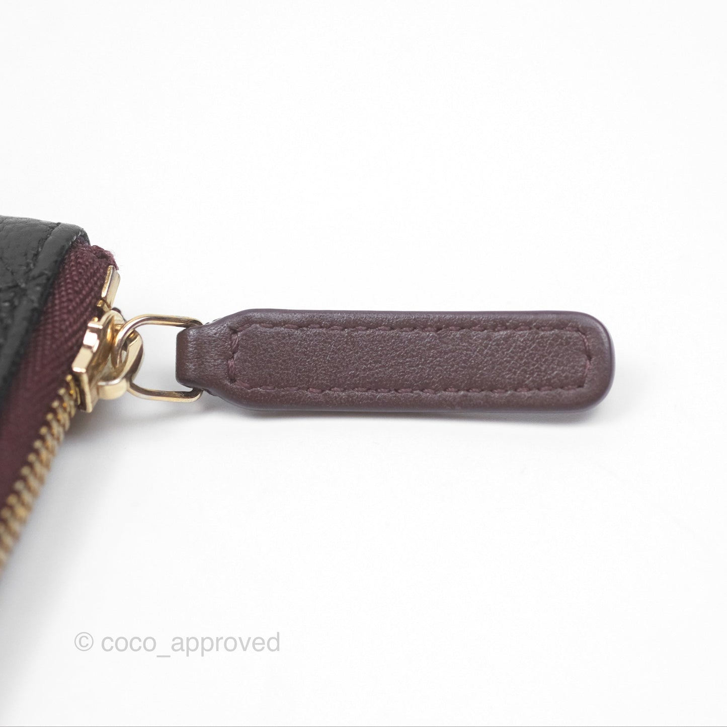 Chanel Quilted Mini O Case Black Caviar Gold Hardware