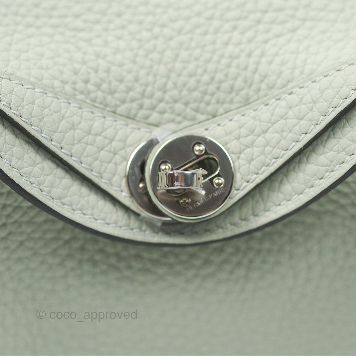 Hermès Mini Lindy 20 Gris Neve Clemence Palladium Hardware