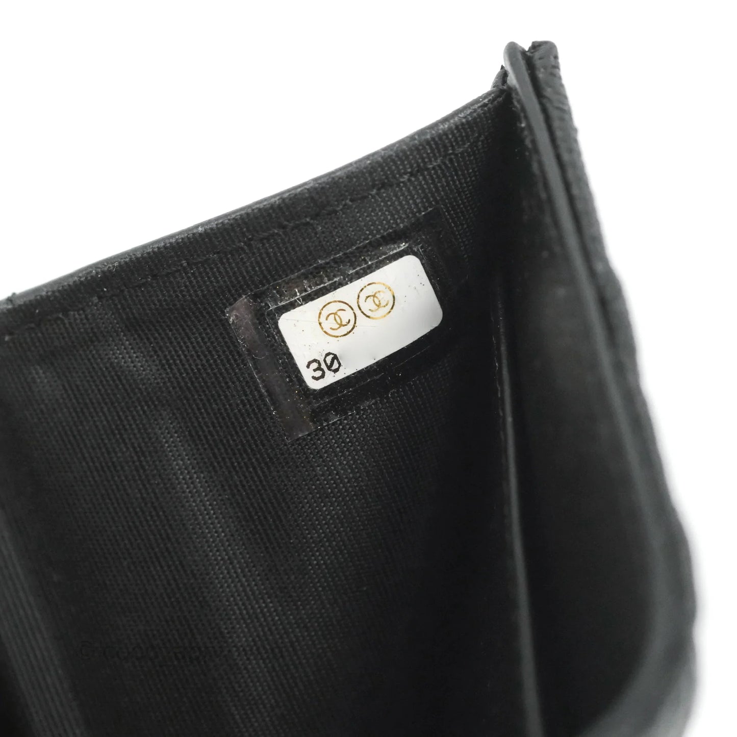 Chanel Quilted Small Boy Flap Wallet Black Caviar Gold Hardware