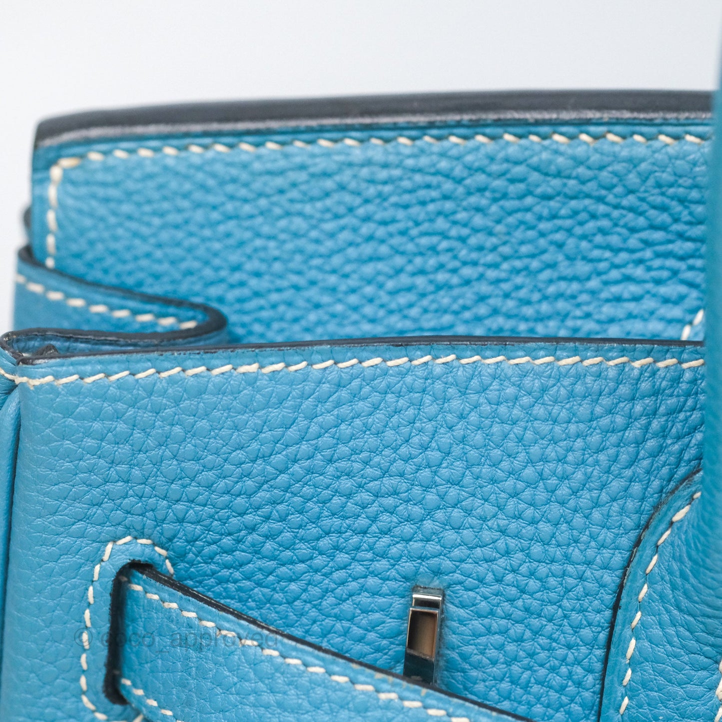 Hermès Birkin 30 Blue Jean Togo Palladium Hardware