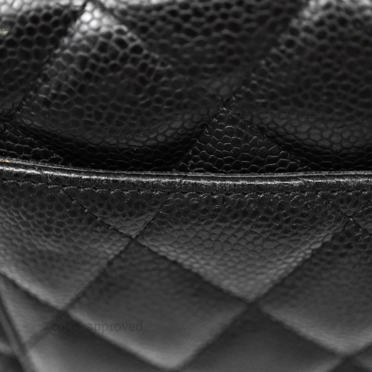 Chanel Jumbo Single Flap Black Caviar Gold Hardware⁣⁣