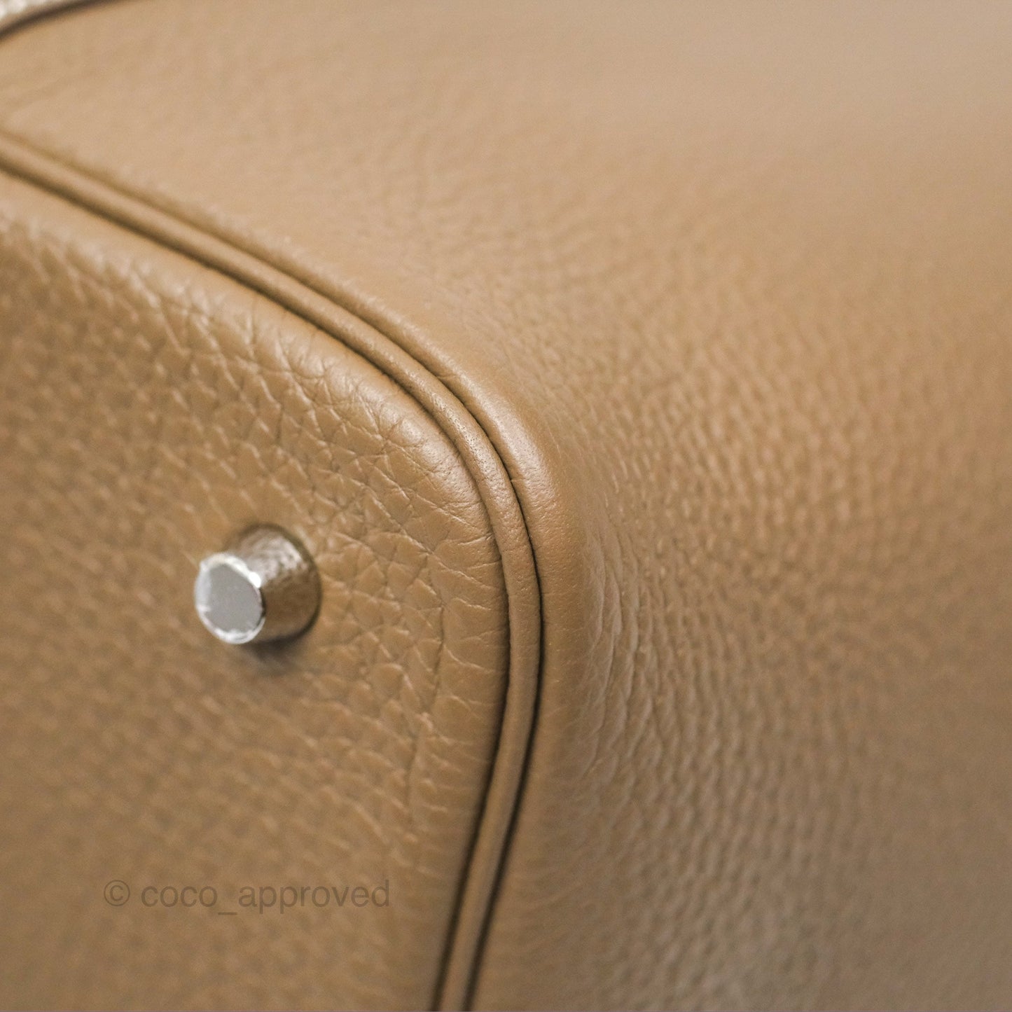 Hermès Picotin Lock 22 Etoupe Clemence Palladium Hardware
