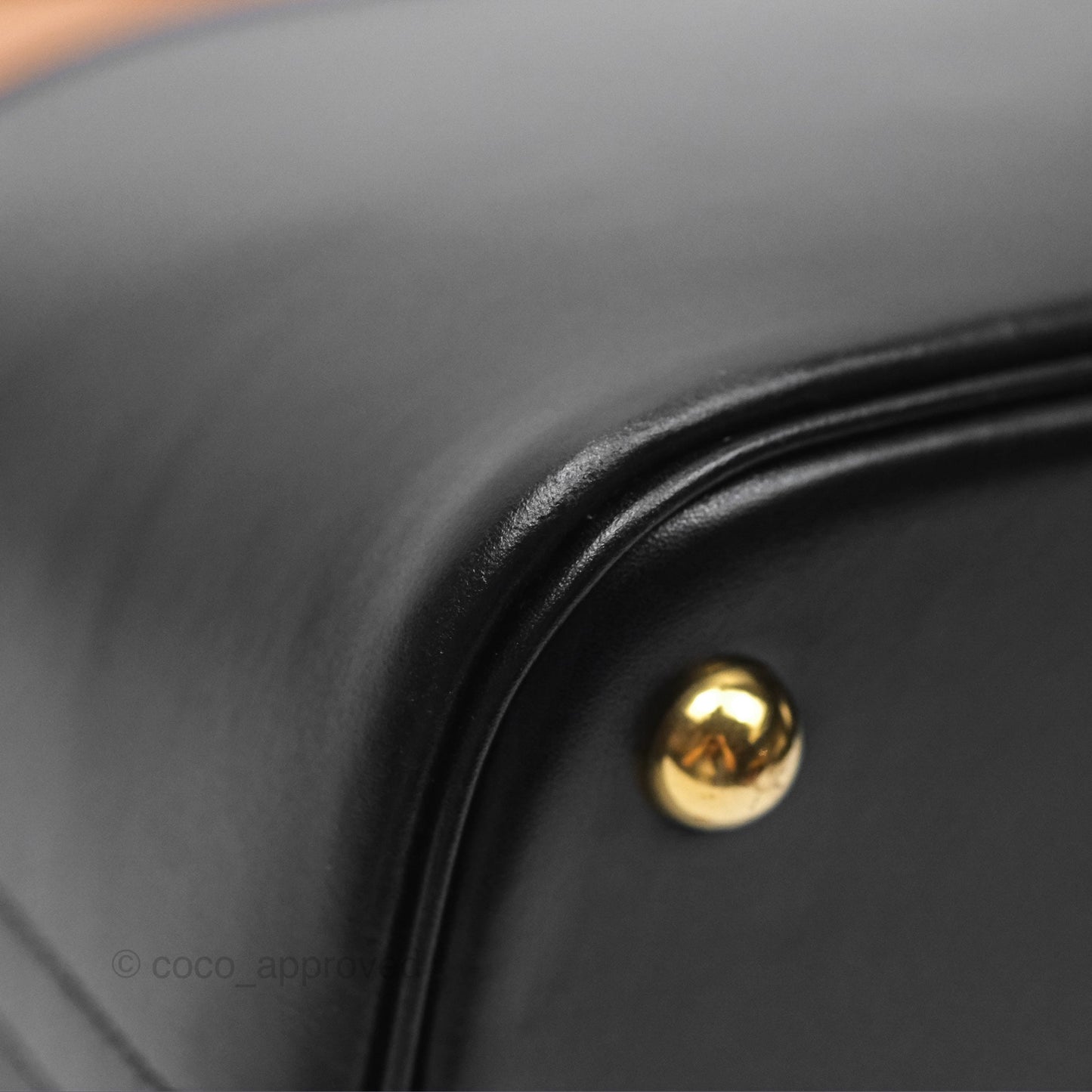 Hermès Bolide 31 Noir 89 / Natural Box Leather Gold Hardware