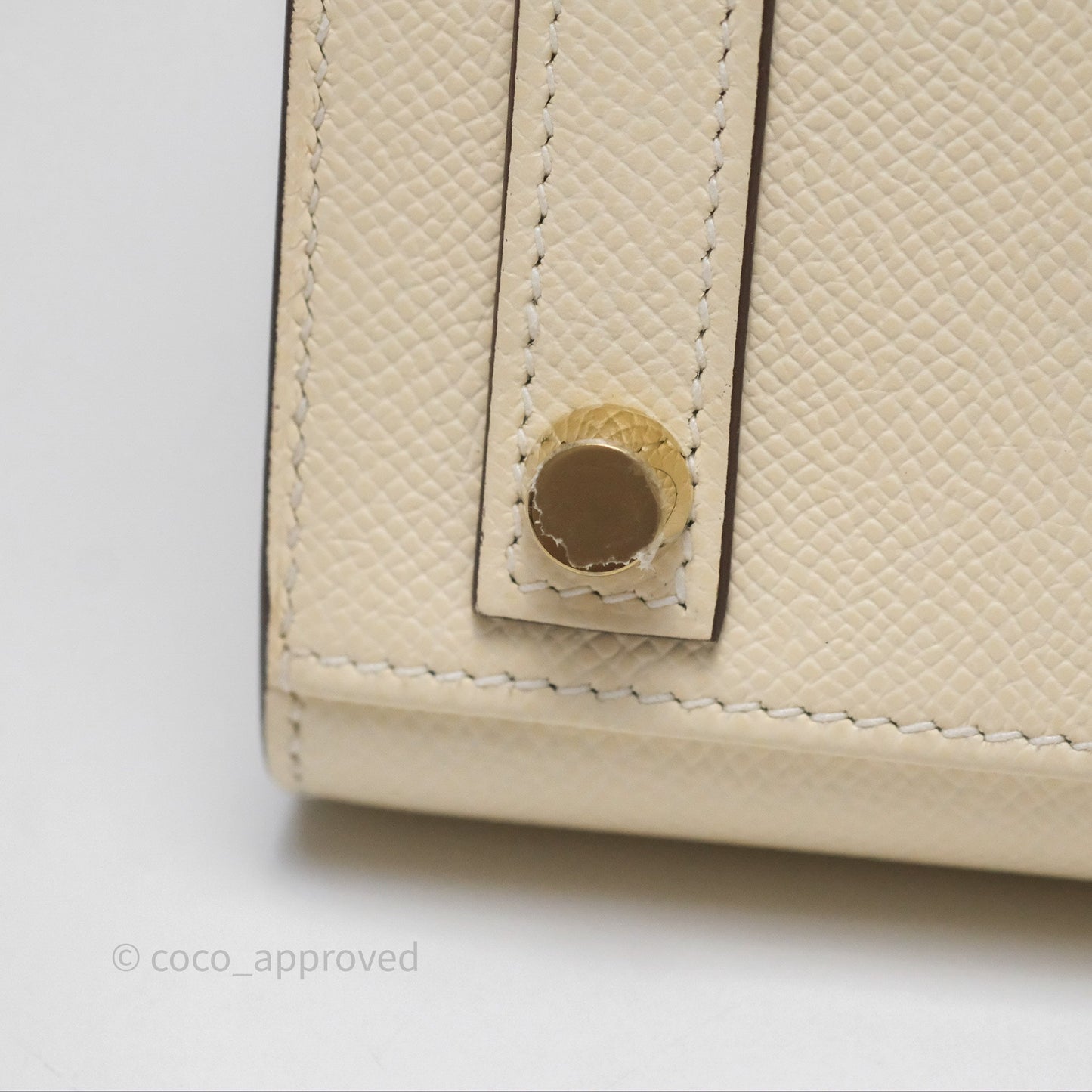 Hermès Birkin 25 Sellier Nata I2 Epsom Gold Hardware