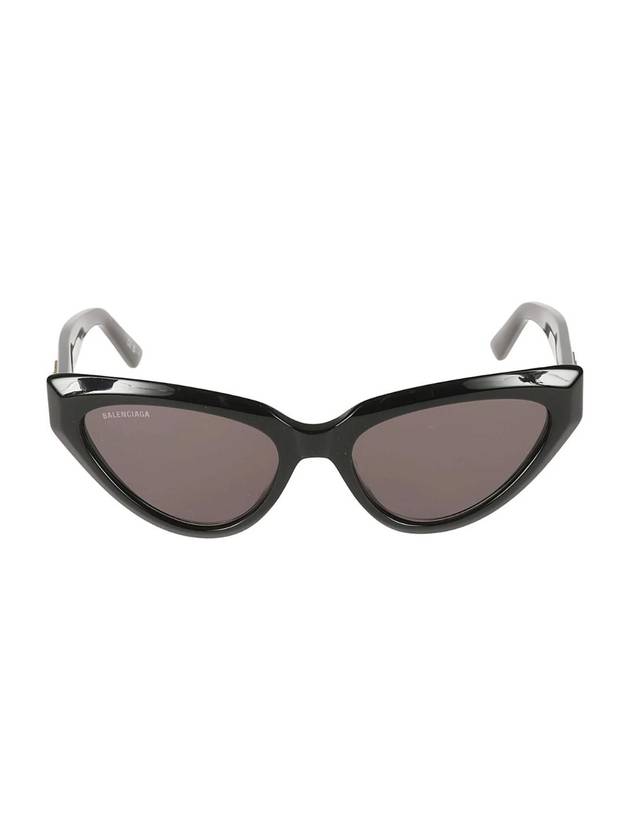 Luxury Balenciaga Eyewear BB Logo Cat Eye Sunglasses Black